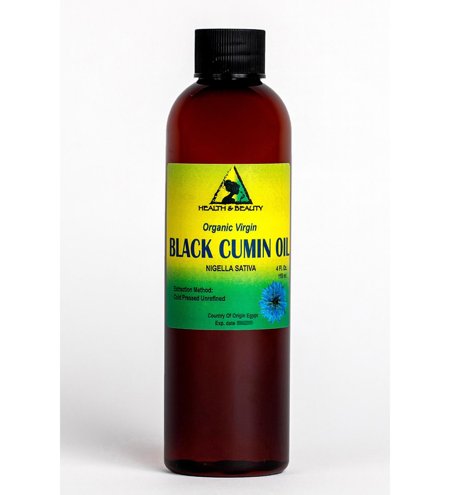 Black Seed Oil/Cumin Oil Unrefined Organic Virgin Raw Cold Pressed Premium Fresh Pure 4 oz 118 ml - Buy Online on GoSupps.com
