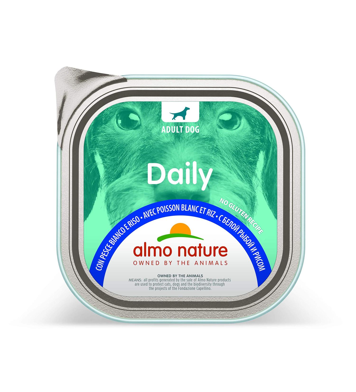 almo nature Daily wet food for dogs with white fish and rice gluten-free 9-pack (9x300 g) Fish 300g (9-pack)