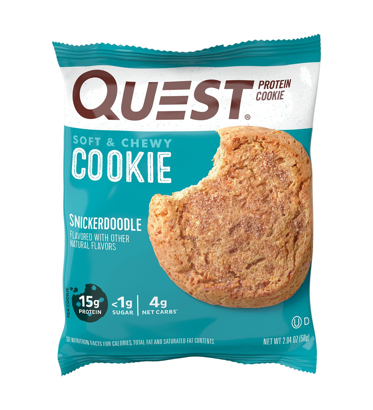 Quest Nutrition Snickerdoodle Cookies 4ct - Delicious and Protein-Packed Snacks - Buy Online on GoSupps.com