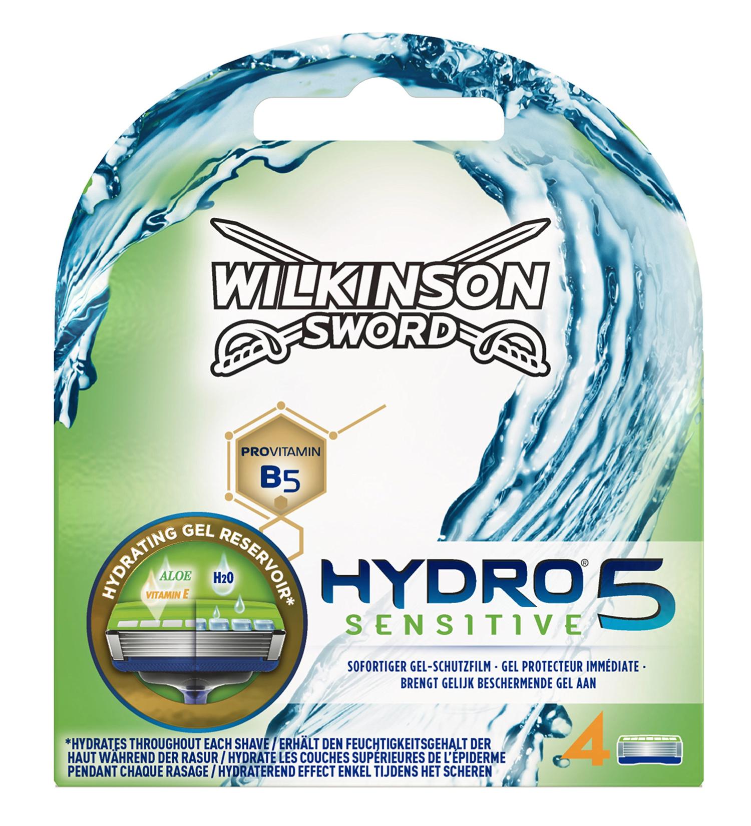 Wilkinson Sword Hydro 5 Sensitive 4 Count Razor Blades - Pack of 1 - Buy Online on GoSupps.com