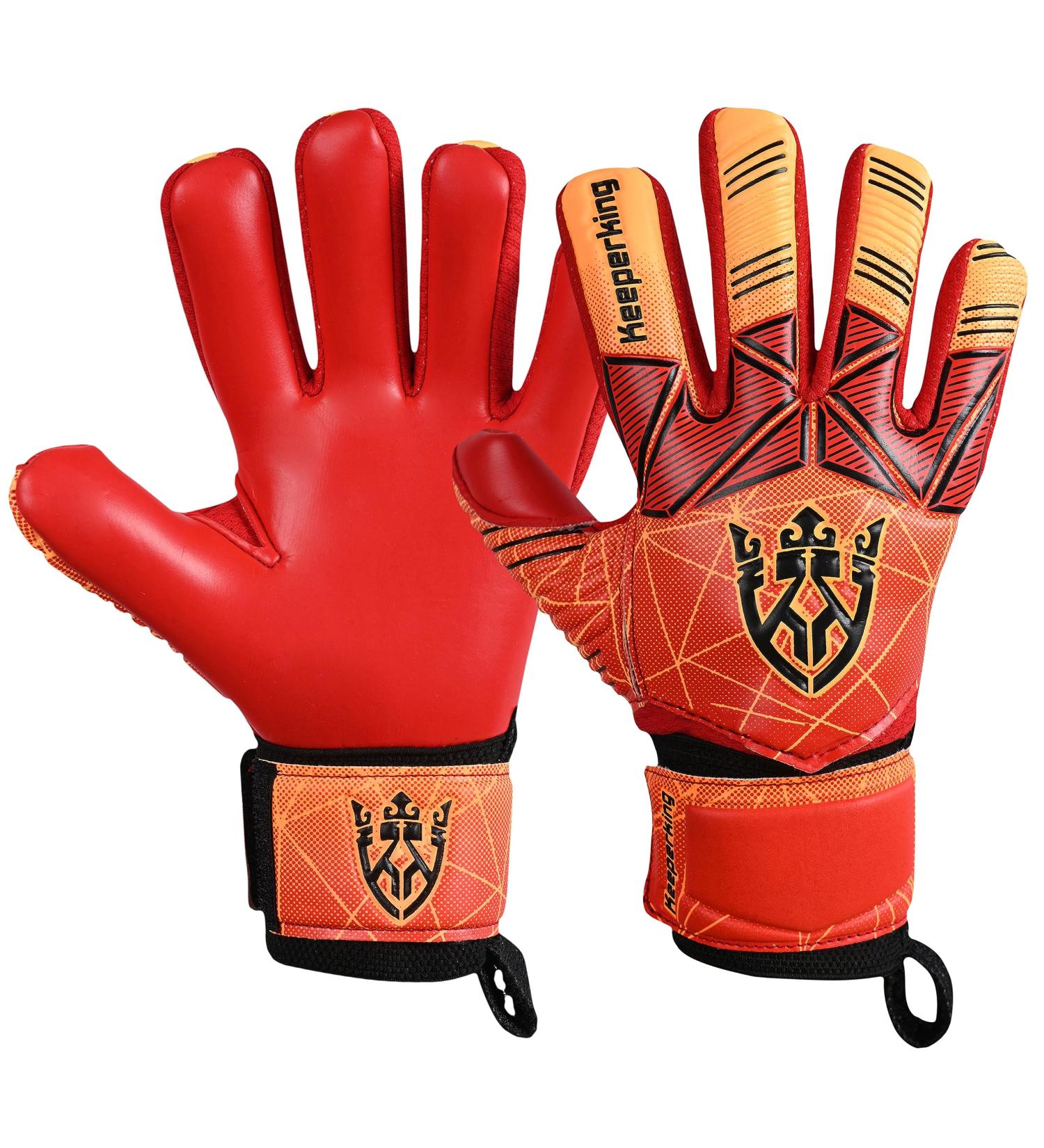 KeeperKing Goalkeeper Gloves for Adults & Kids - 4mm Finger Protection Removable FingaSave Unisex Multiple Sizes & Colors - Buy Online on GoSupps.com