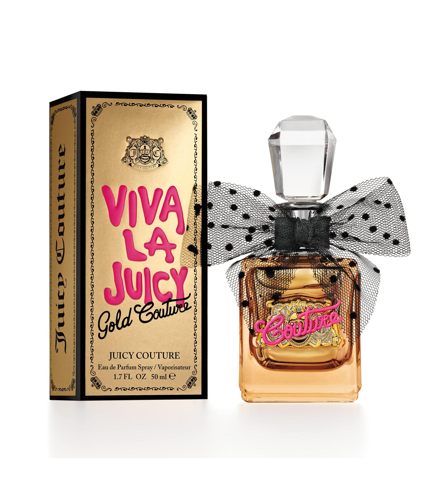Juicy Couture Viva La Juicy Gold Eau De Parfum Women's Perfume with Notes of Luscious Berry Jasmine Sambac & Vanilla Cream - Fruity & Sweet EDP Spray 1.7 Fl Oz - Buy Online on GoSupps.com