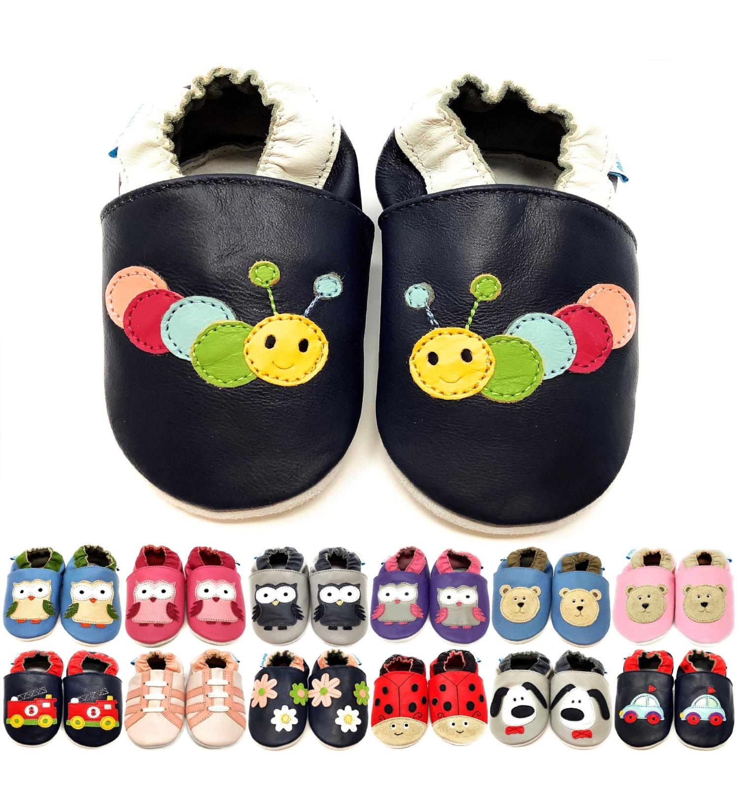 MiniFeet Premium Soft Leather Baby Shoes - Buy 4 Pairs, Get 1 Free! - Toddler Shoes 0-6 Months to 4-5 Years - Buy Online on GoSupps.com