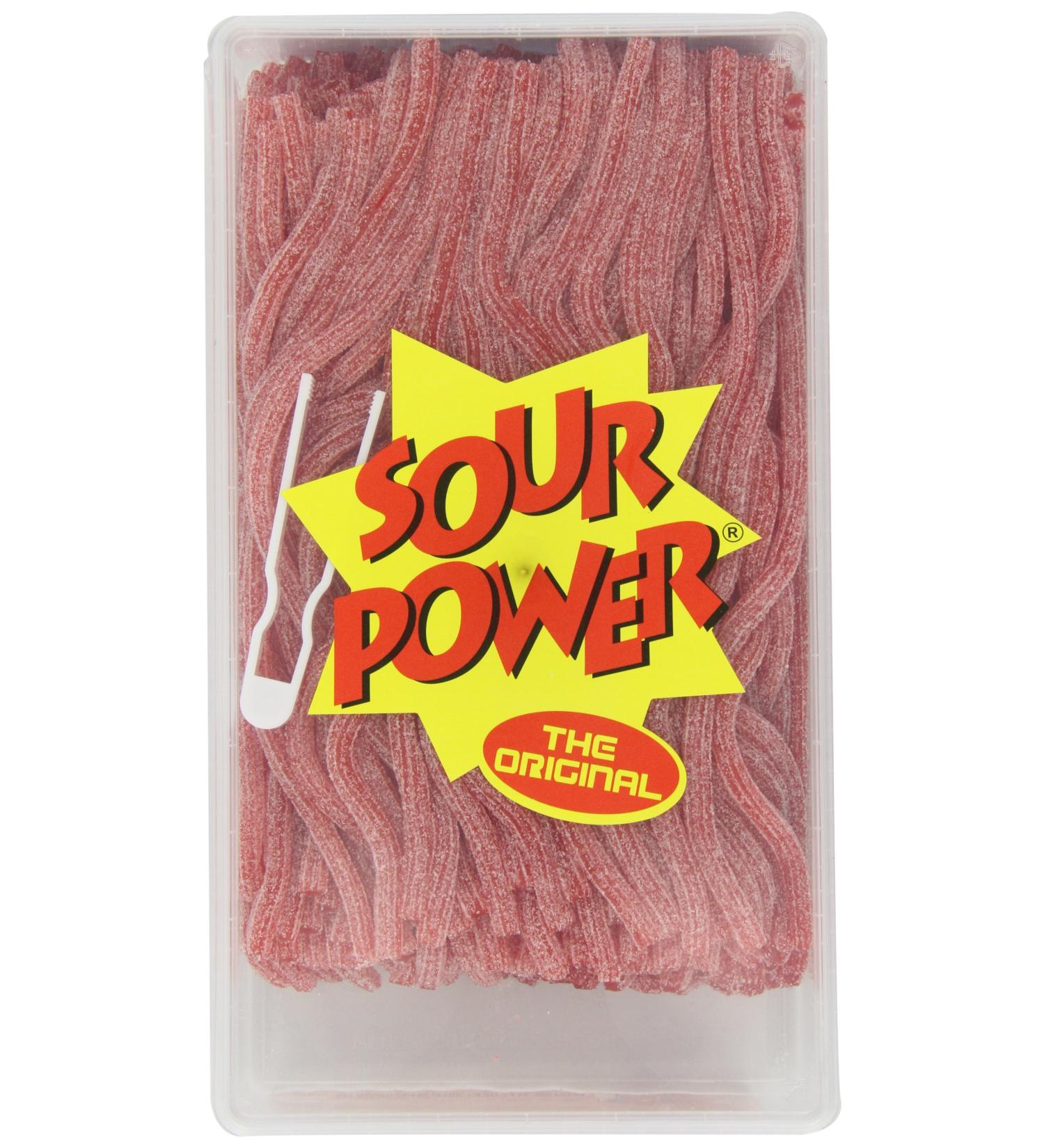 Sour Power Straws Strawberry - 200 Count Tub, 49.4-Ounce (Pack of 1) - Buy Online on GoSupps.com