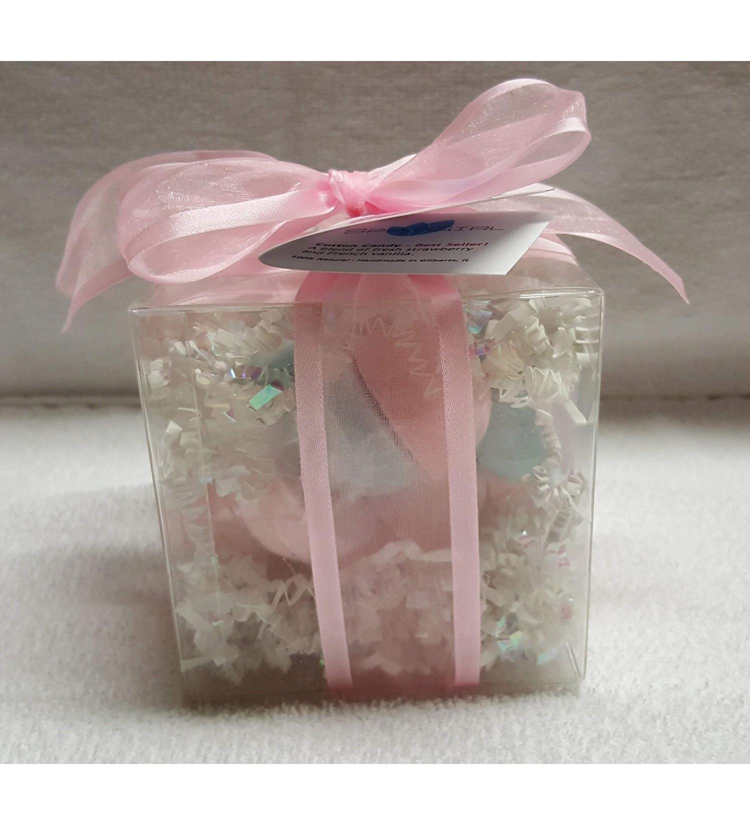 Spa Pure Cotton Candy Bath Bombs Gift Set - 14 Ultra-Moisturizing 1 oz Bombs for Dry Skin - Buy Online on GoSupps.com