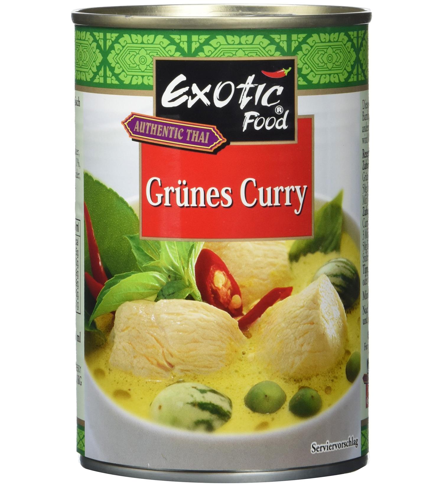 Buy Exotic Green Curry Sauce Fix+Fertig - Pack of 6 Cans (410g) | International Shipping Available - Buy Online on GoSupps.com