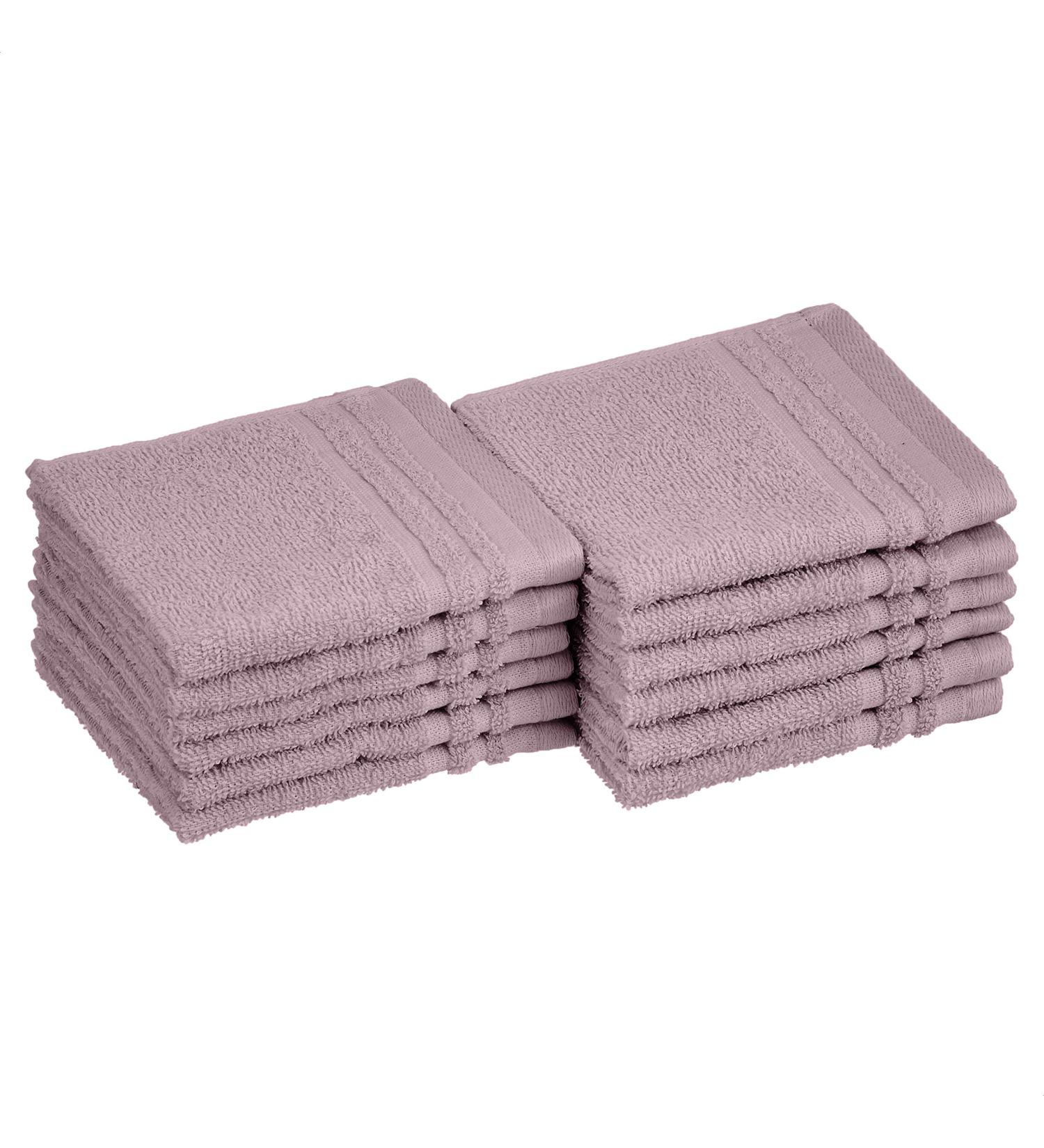 Amazon Basics Lavender Bloom Washcloths - 12-Pack | Cosmetic Friendly - Buy Online on GoSupps.com