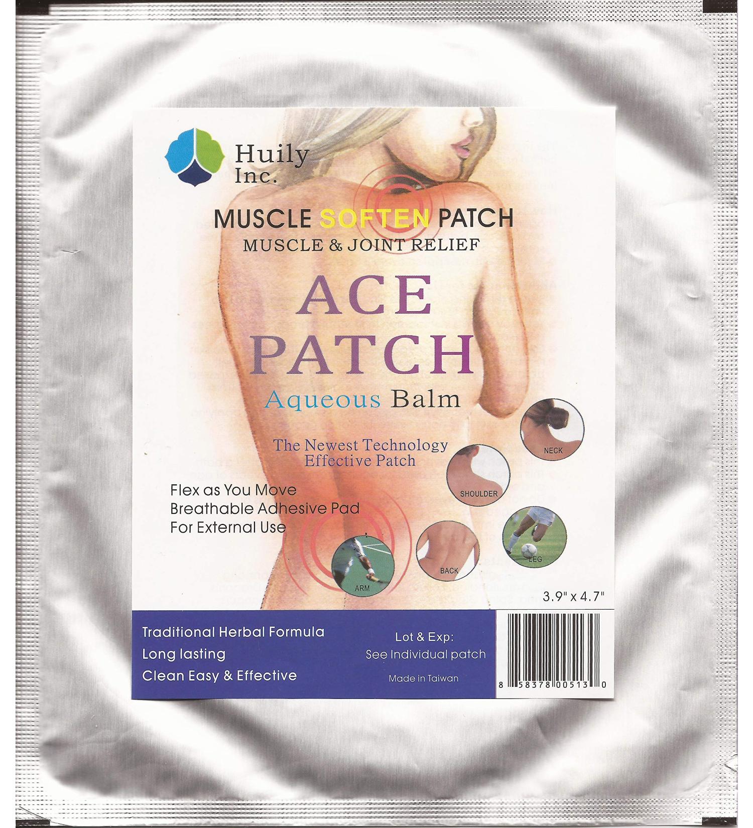 Ace Patch Aqueous Balm (Formerly Known as Pain Goodbye Patch) - 10 Pack
