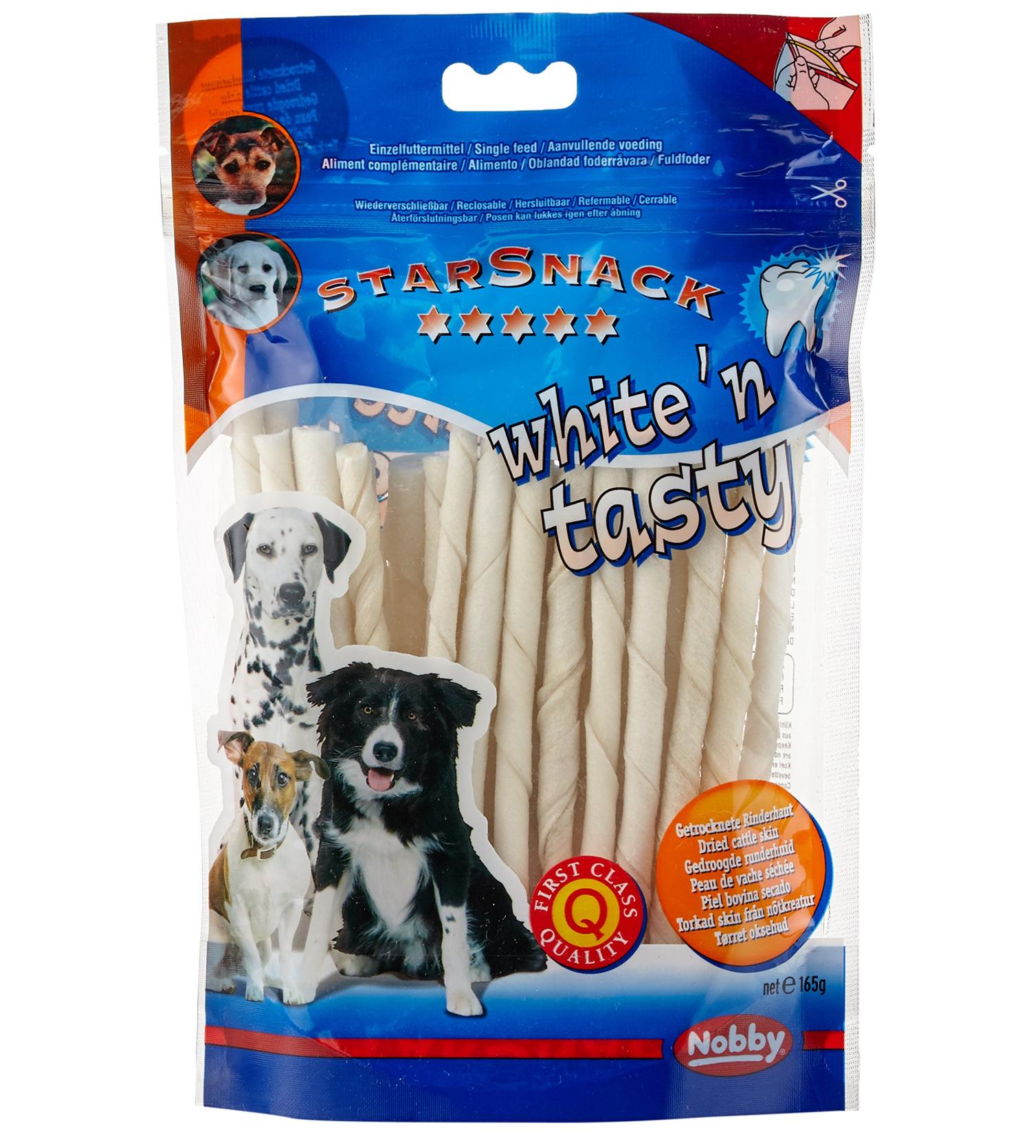 Buy Nobby Starsnack White'n Tasty Kaustricks for Dogs | 30 Pieces 165g | International Shipping Available - Buy Online on GoSupps.com