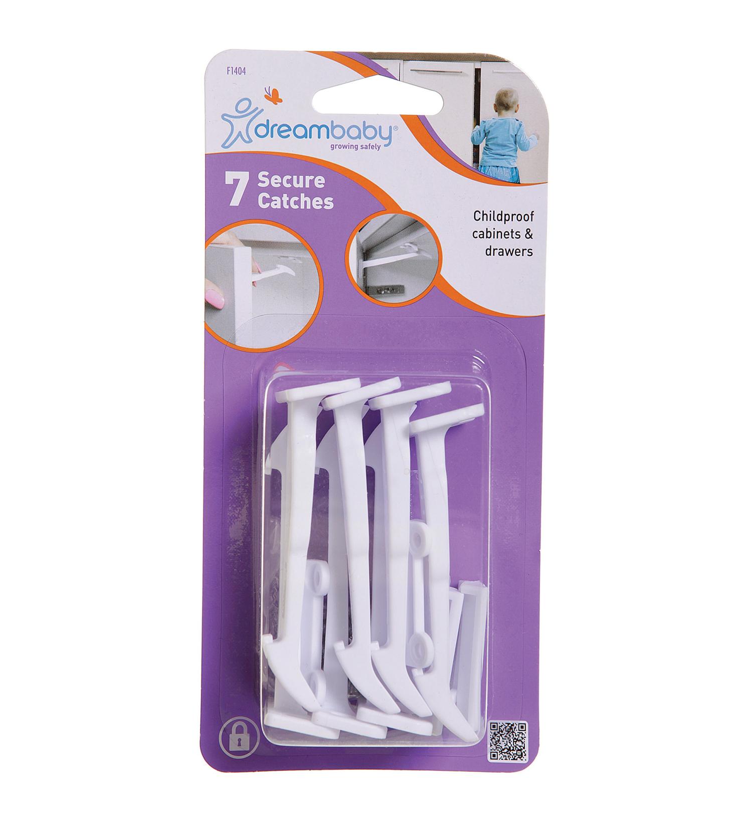 Dreambaby Secure Catches L1404A - Baby Safety Locks for Drawers and Cabinets - Buy Online on GoSupps.com