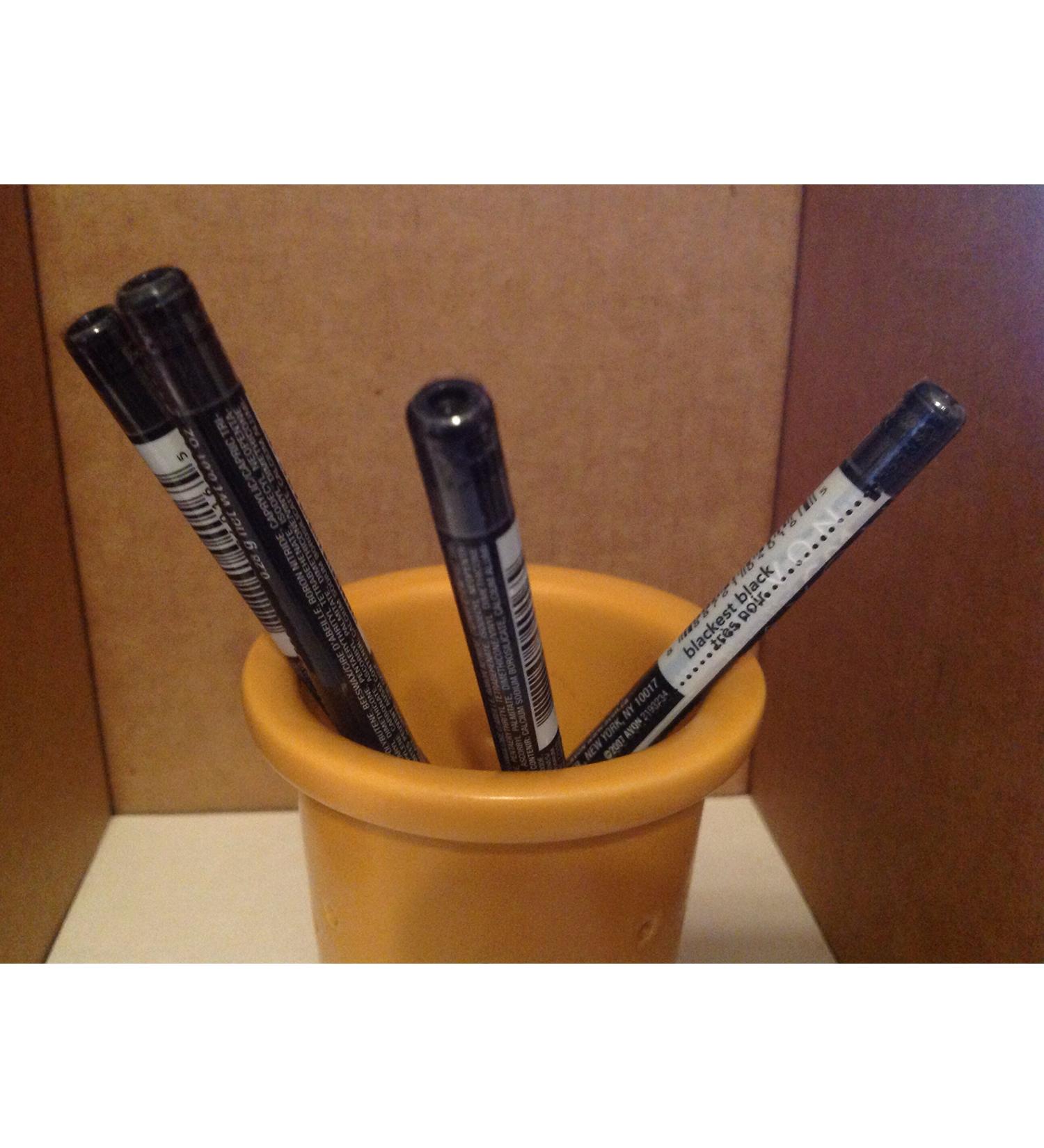 Lot of 4 Avon Glimmersticks Eye Liner Blackest Black Cream