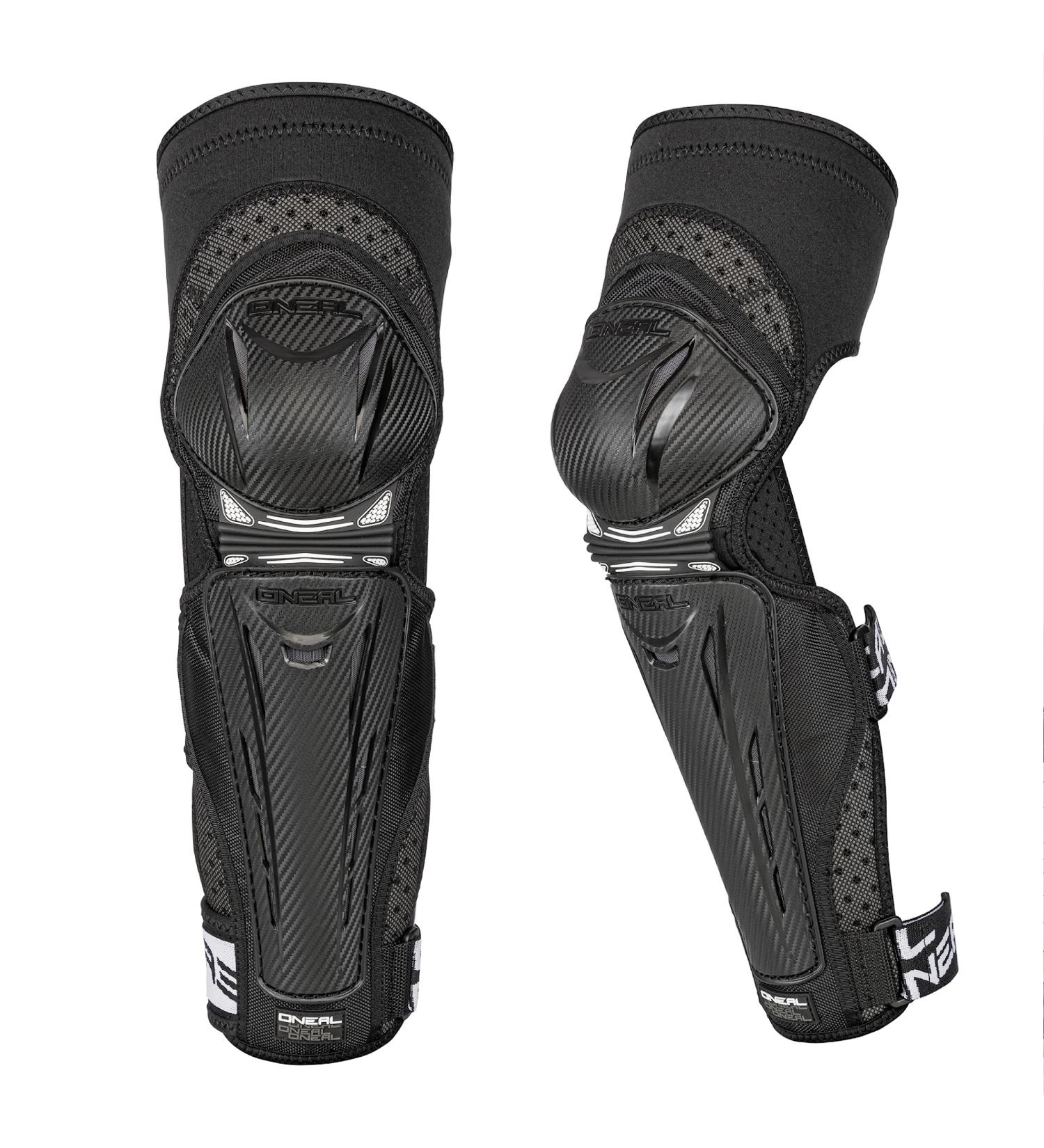 Oneal Knee Protector - Park FR Carbon Knee Guard for MTB MX & BMX | Lightweight Knee & Shin Protection | Black & White - Buy Online on GoSupps.com