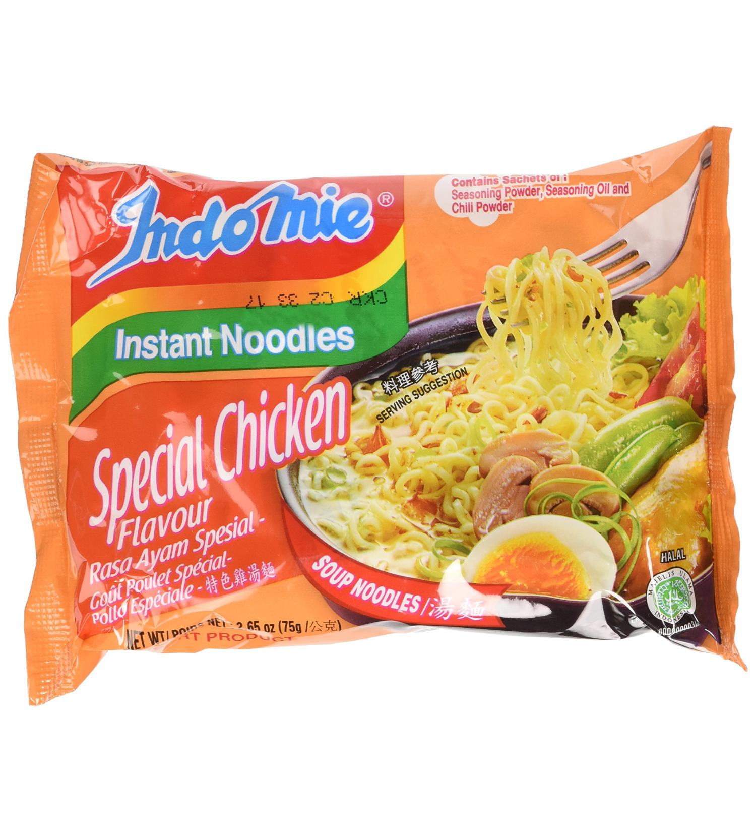 Indomie Instant Noodles Soup Special Chicken Flavor  2.65 Ounce (Pack of 30) - Buy Online on GoSupps.com