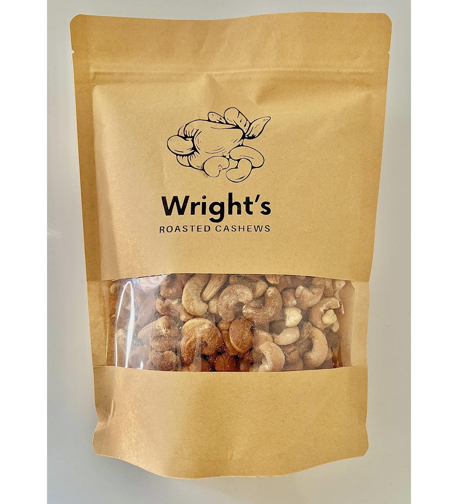 Wright's Cashews - Dry Roasted and Unsalted Cashew Nuts - Wholes - 500g - Buy Online on GoSupps.com