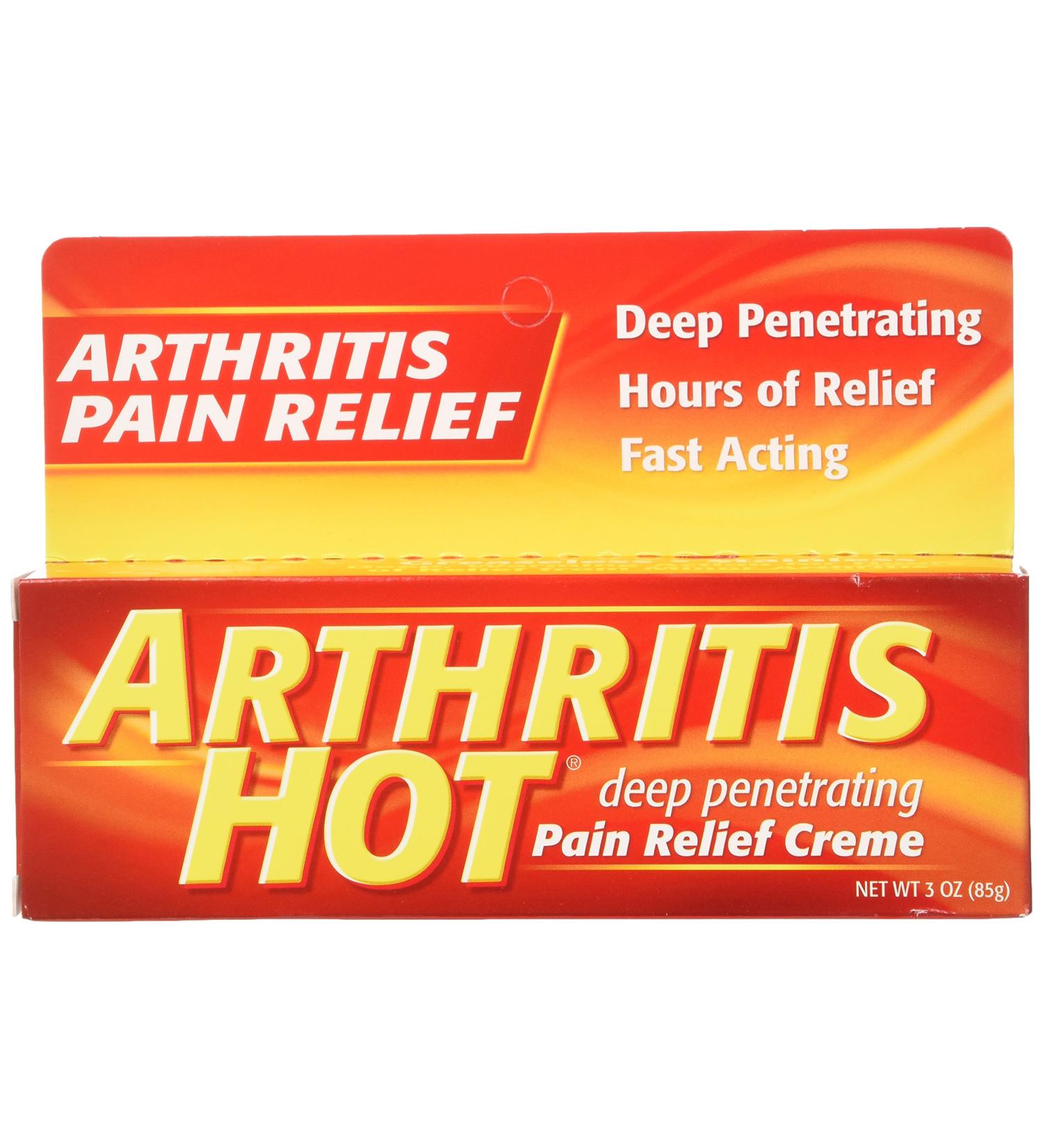 Arthritis Hot Pain Relief Cream - 3 oz (Pack of 6) | Fast-Acting Arthritis Relief - Buy Online on GoSupps.com