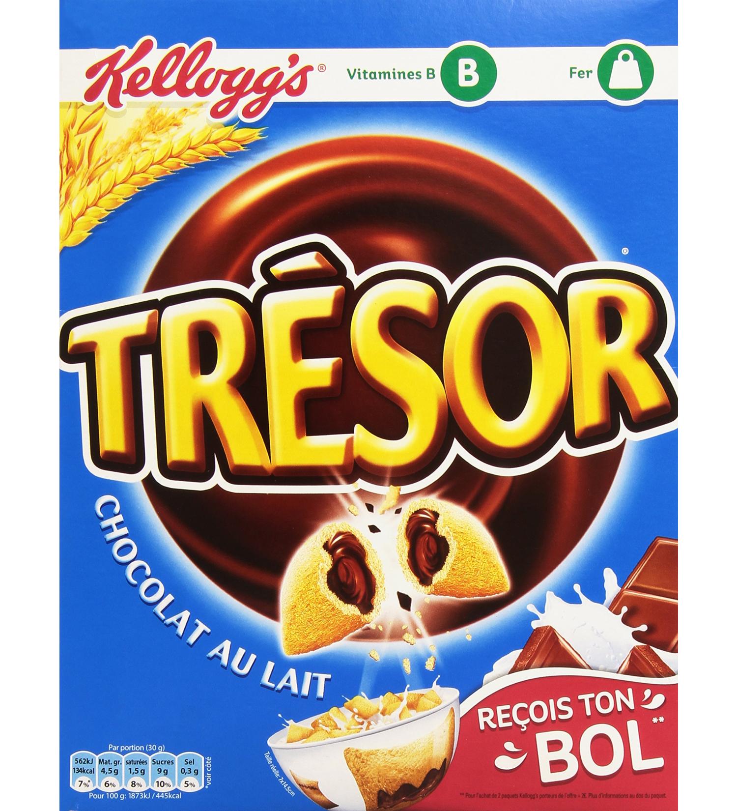 Kellogg's Milk Chocolate Treasure Cereal 400g - Pack of 10 - Buy Online on GoSupps.com