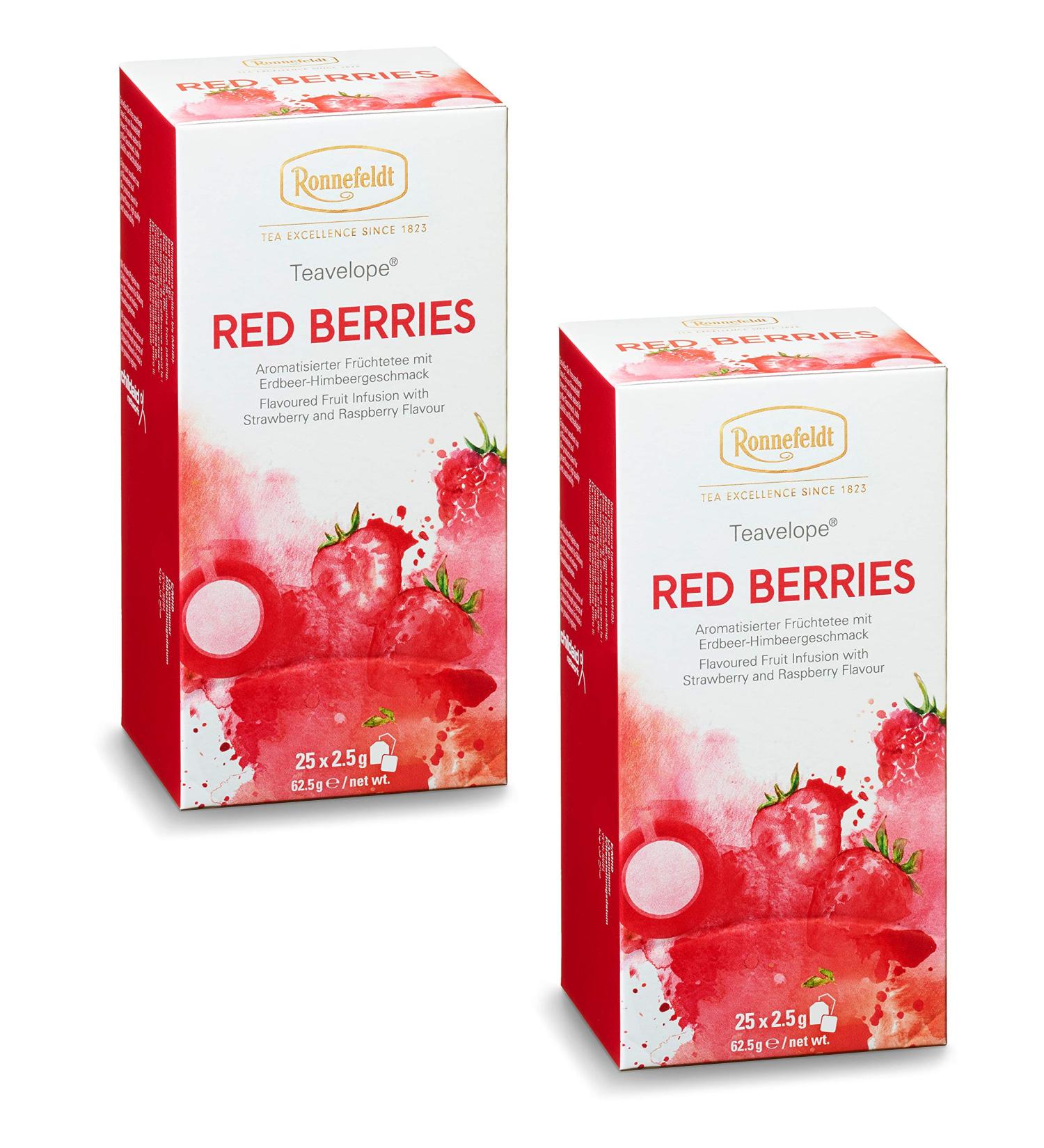 Ronnefeldt Teavelope - Lot de 2 sachets de th aux baies rouges - Th aux fruits aromatis s - 2 x 25 x 2 5 g - Buy Online on GoSupps.com