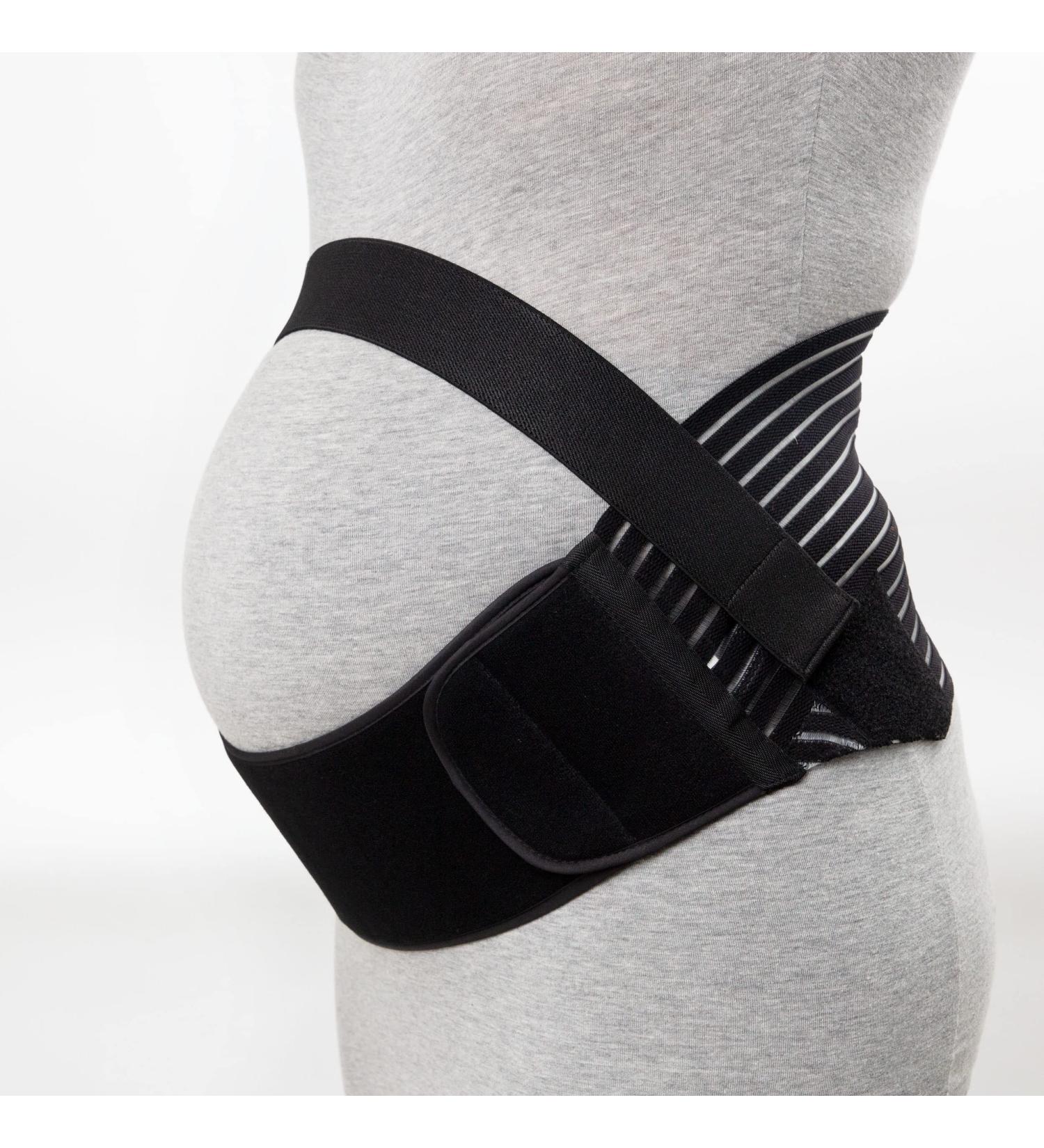 Maternity Belly Band Abdominal Binder Black | Elastic Waist Support for Prenatal Pregnancy | Pelvic Pain Relief & Back Brace | Breathable Tummy Bump Sling Belt - Large - Buy Online on GoSupps.com