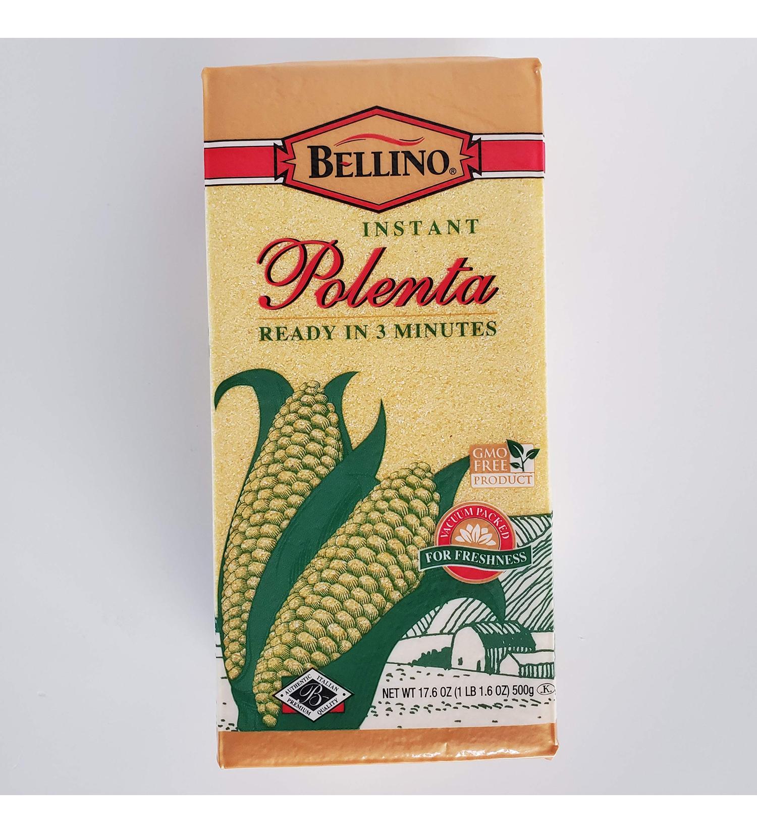 BELLINO Polenta Instant 17.6 oz - Premium Quality Italian Cornmeal Mix - Buy Online on GoSupps.com