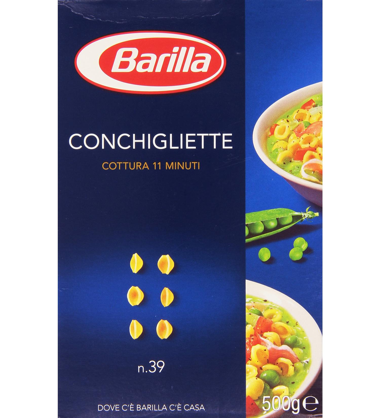  Barilla Barilla Conchigliette Durum Wheat Semolina Pasta 500g - Buy Online on GoSupps.com