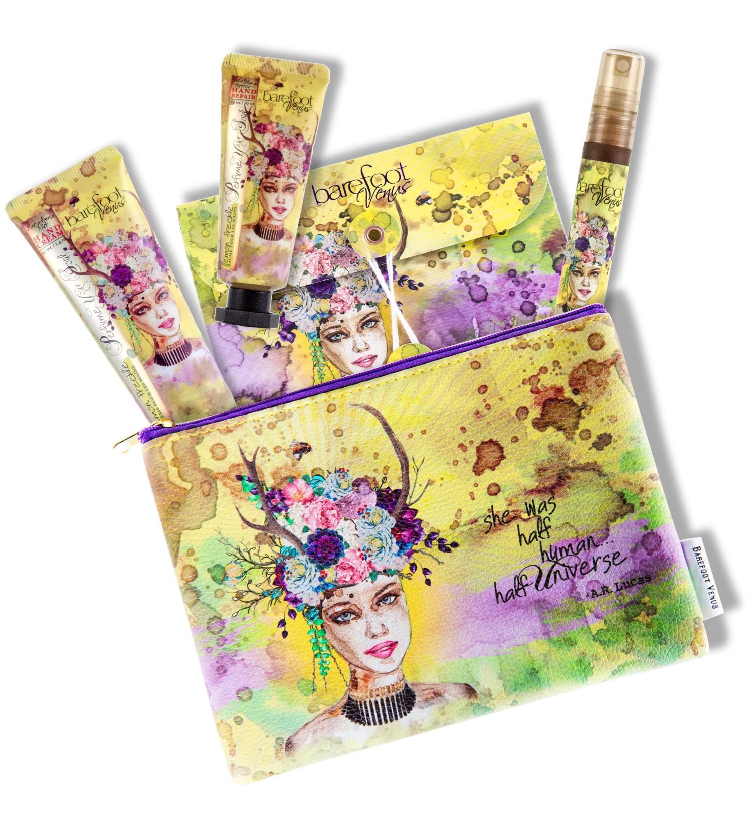 Barefoot Venus Discovery Kit - Argan Oil Bath Soak Hand Cream & Hand Repair (Lemon Freckle) - Buy Online on GoSupps.com