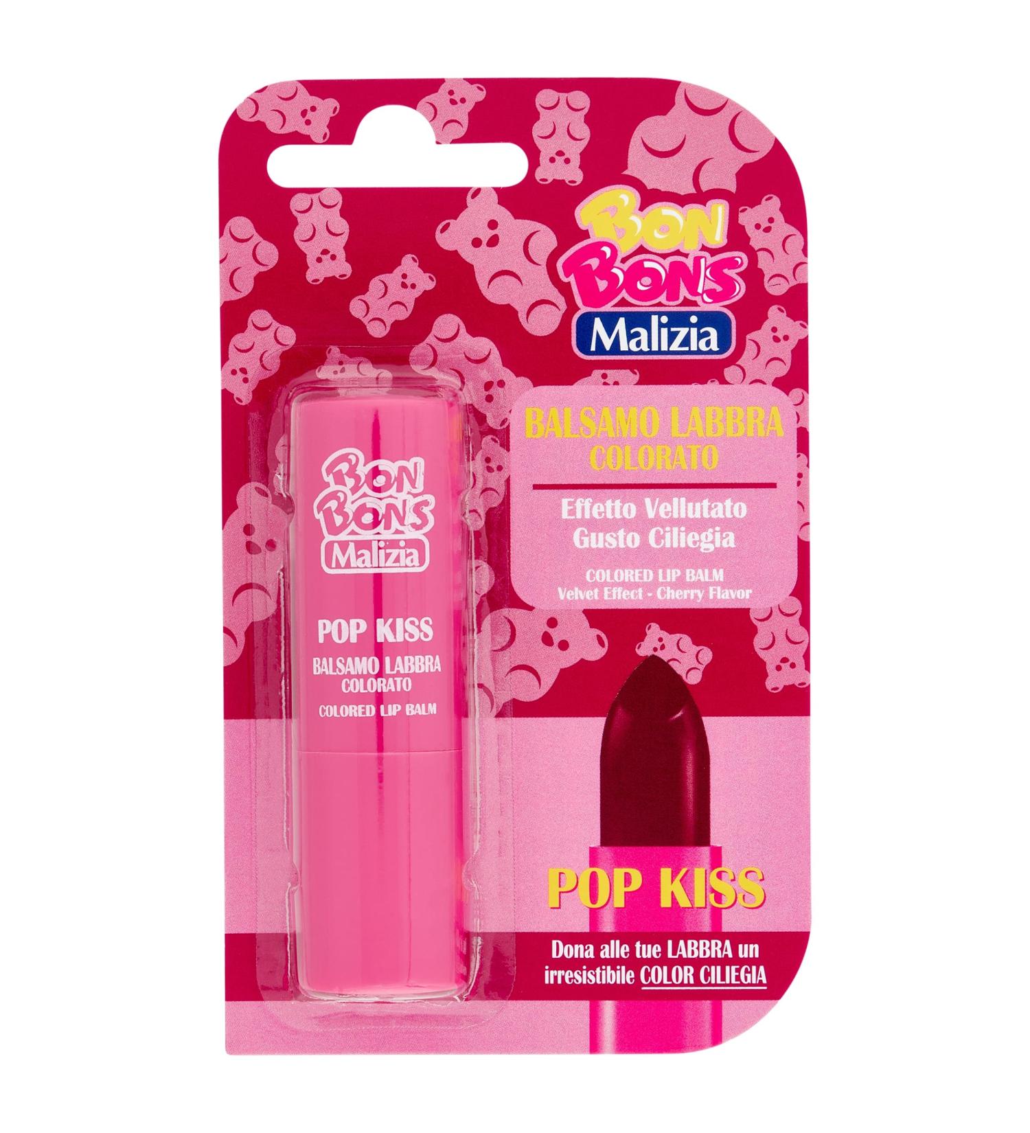Malizia BON BONS Malizia POP KISS Lip Balm Cherry Flavour 2 ml
