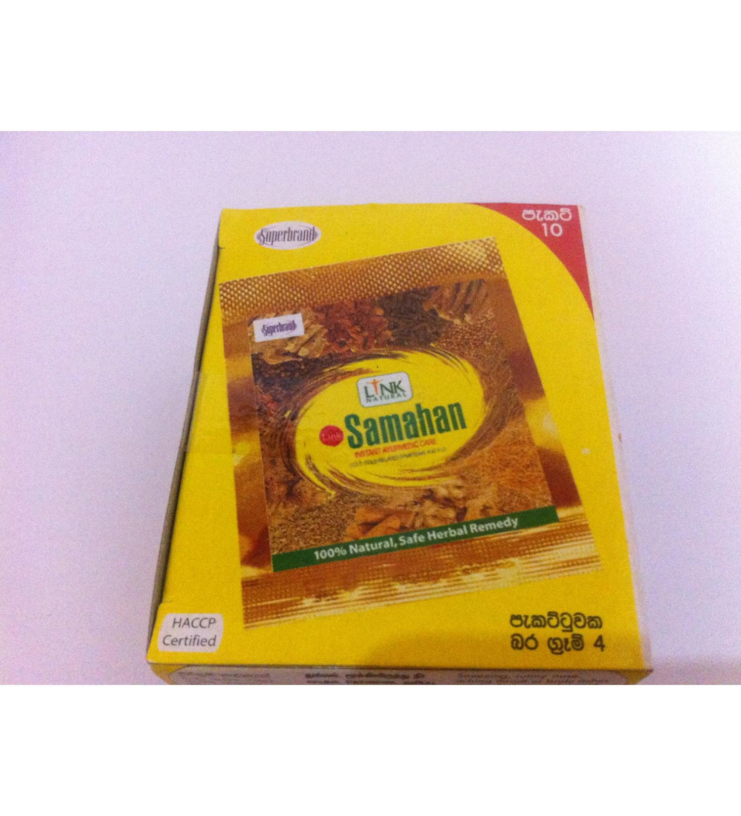 SAMAHAN Ayurvedic Herbal Ceylon Tea 10 sachets