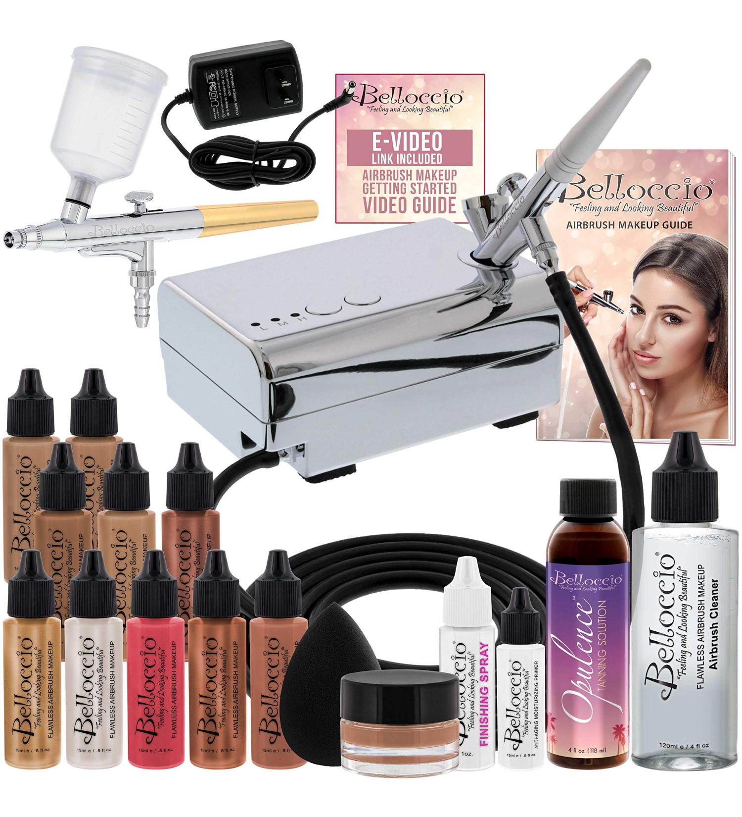 Belloccio Airbrush Makeup & Tanning System - TAN Foundation & Blush Set for Flawless Skin - Buy Online on GoSupps.com