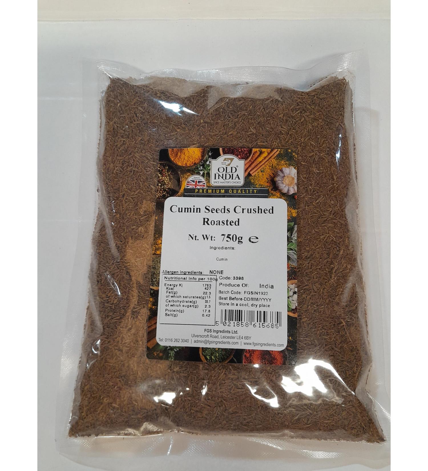 Old India Cumin Seeds Crushed Roasted 750g
