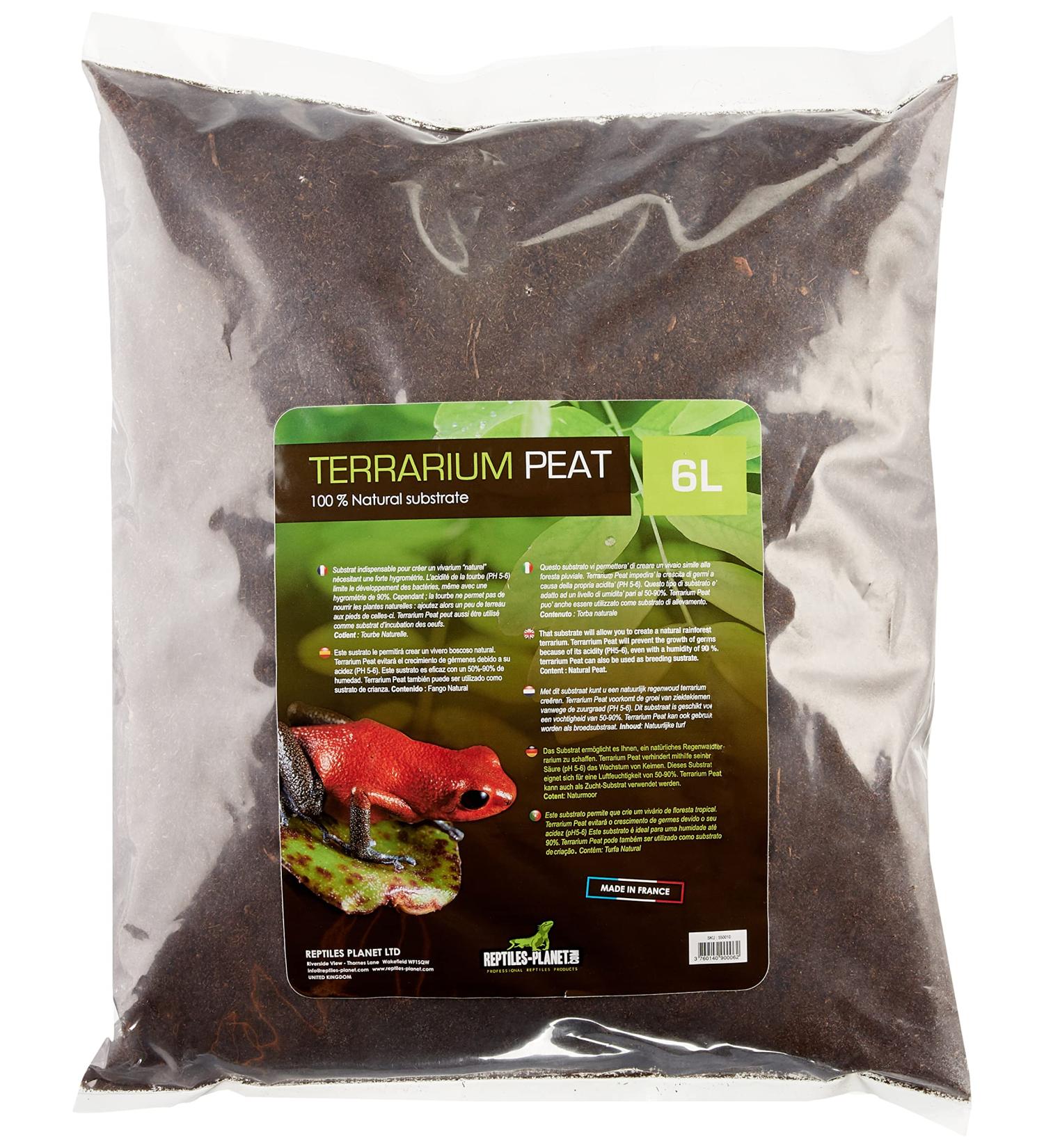 Reptile Planet Terrarium Peat Substrate 6L | Ideal for Reptiles & Amphibians | Premium Soil for Terrariums - Buy Online on GoSupps.com