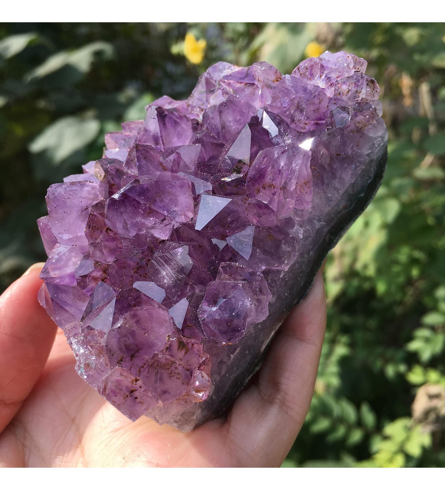 Room Decoration Natural Raw Amethyst Quartz Purple Crystal Cluster Stones Specimen Great Choice for Home Decoration (Size : 120-150g) - Buy Online on GoSupps.com