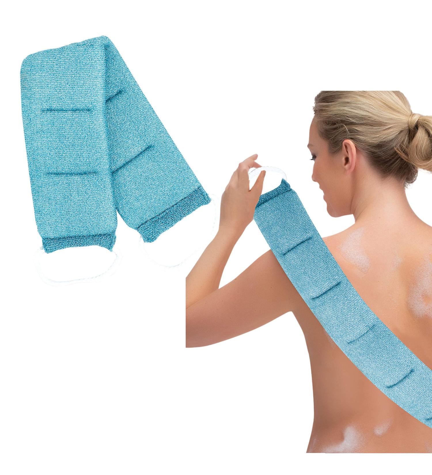 Simplosophy Exfoliating Back Scrubber - Deep Clean & Invigorate Your Skin (Light Blue) - Buy Online on GoSupps.com