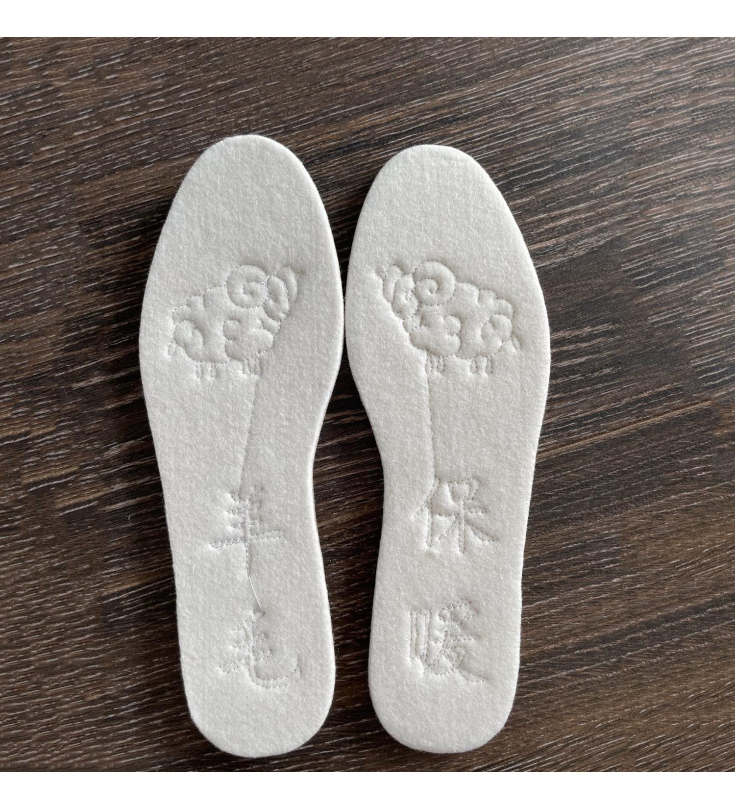 Winter Warm Insoles - Wool Thicken Soft Shoes Pads - Breathable & Skin-Friendly Cotton Cashmere - Keep Feet Cozy - Size 44-270mm D - Buy Online on GoSupps.com