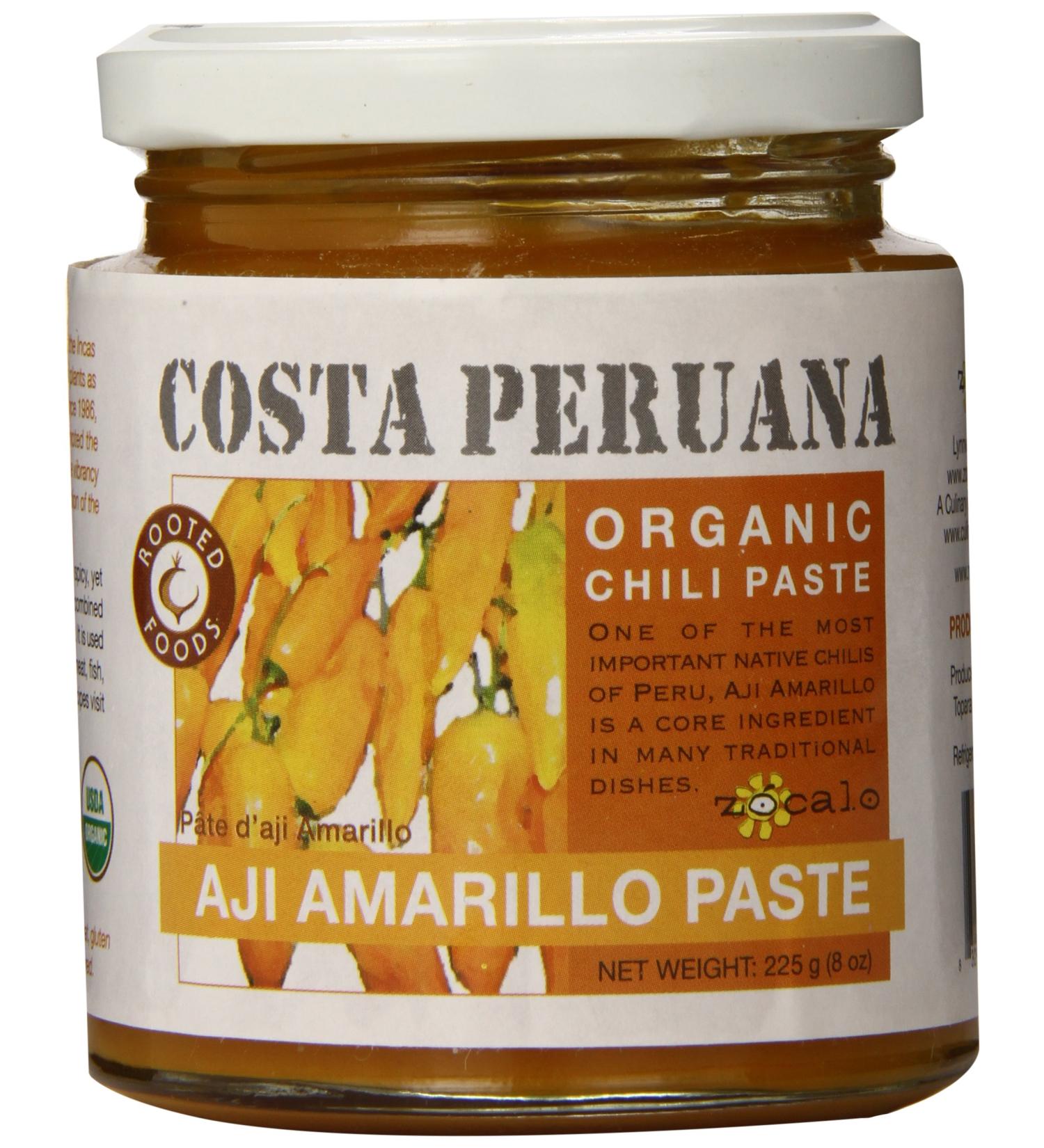 Organic Aji Amarillo Chili Paste from Zocalo Peru - 8 Ounce - Buy Online on GoSupps.com