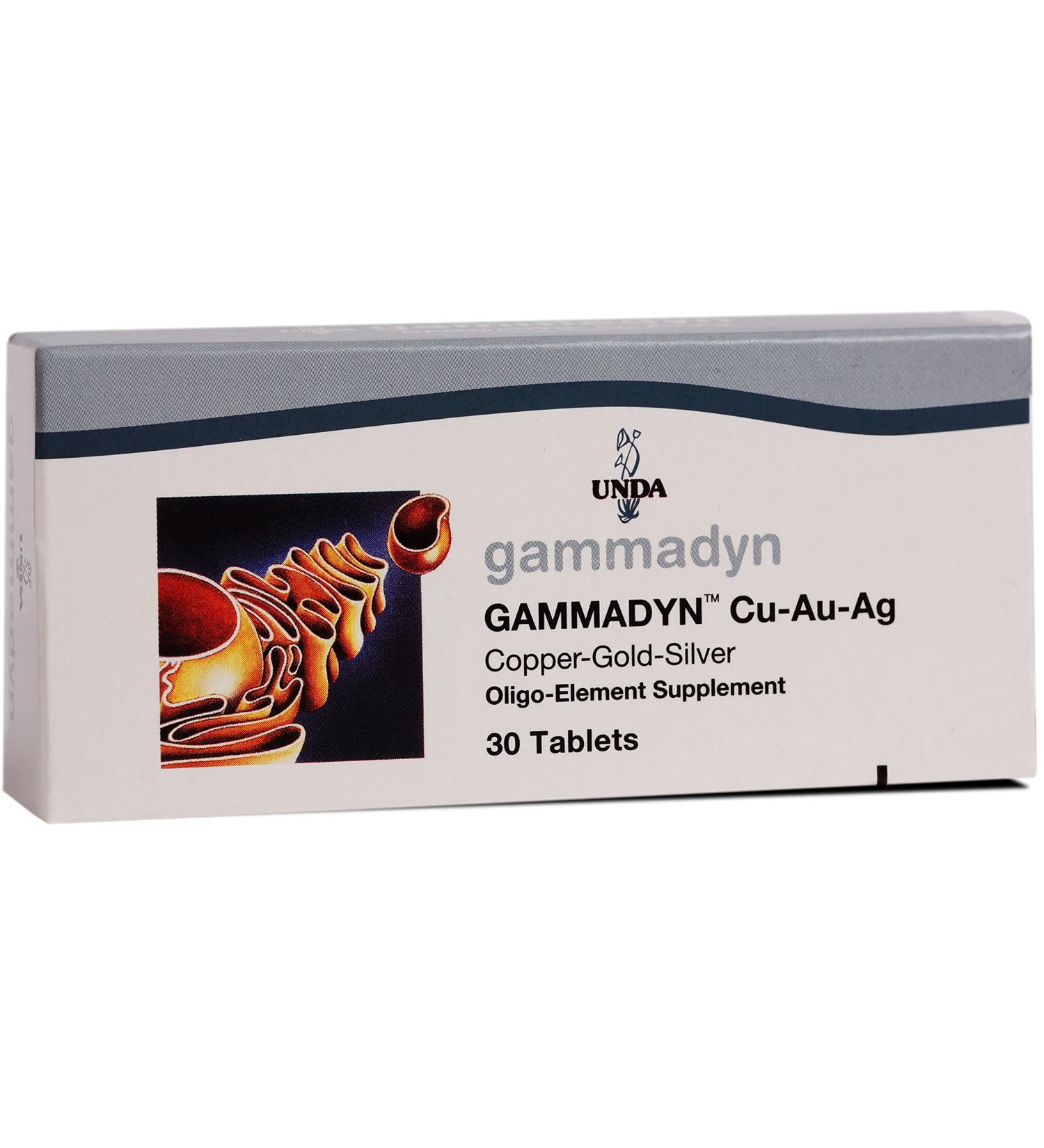 UNDA GAMMADYN Cu-Au-Ag | Oligo-Element Supplement for Copper Gold & Silver | 30 Tablets - Boost Your Health Internationally - Buy Online on GoSupps.com