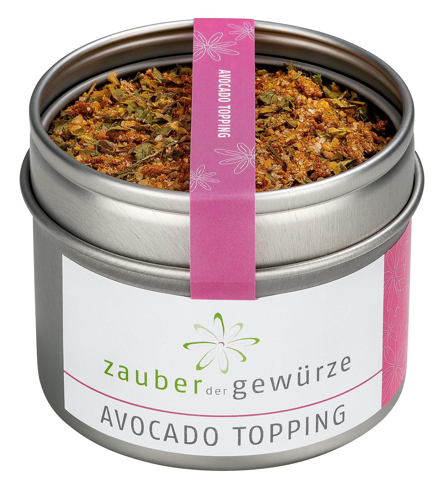 Magic of Spices Avocado Topping - Perfect Seasoning for Avocado Bread & Guacamole | 60g Resealable Aroma Tin | International Shipping Available - Buy Online on GoSupps.com