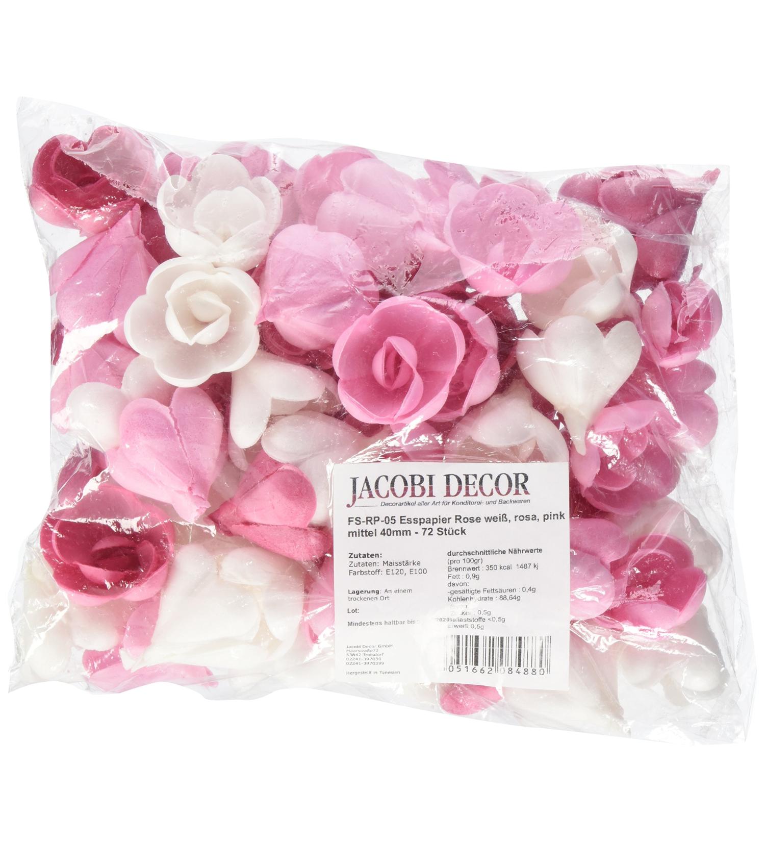 Buy Cake Company Rose 40mm - Assorted 72 Pieces (1 x 94g) | International Shipping Available - Buy Online on GoSupps.com