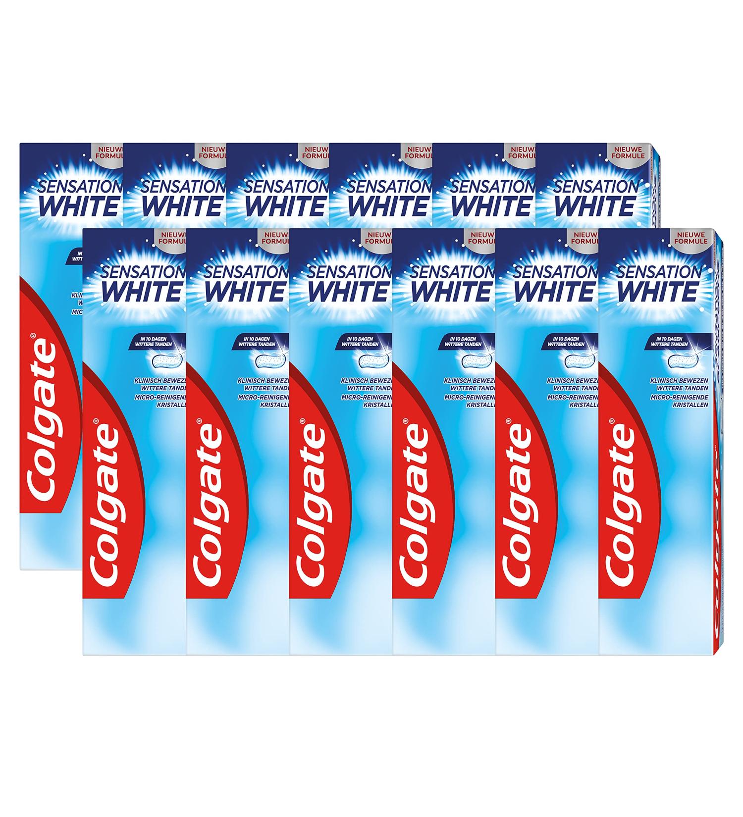 Colgate Sensation White Whitening Toothpaste 75ml - Brighten Your Smile | International Shipping Available - Buy Online on GoSupps.com
