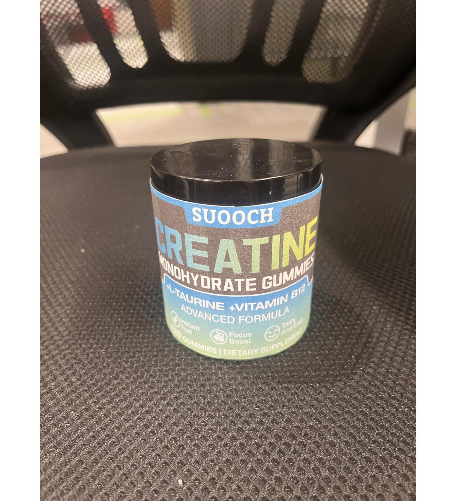 SUOOCH Raspberry Flavor Creatine Gummies