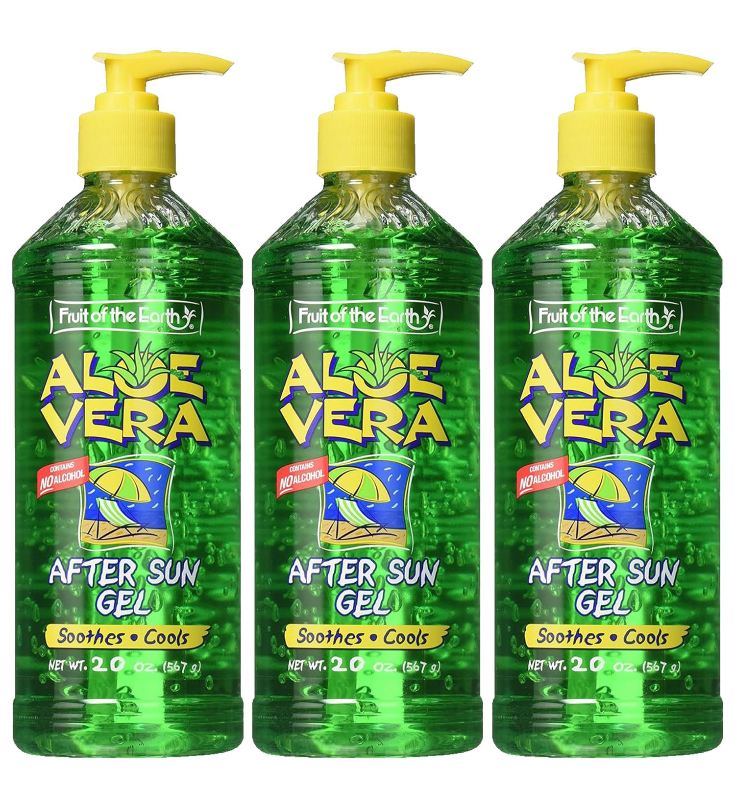 Fruit Of The Earth Fruit Of The Earth Aloe Vera After Sun Gel 20 oz (Pack of 3) by Fruit of the Earth