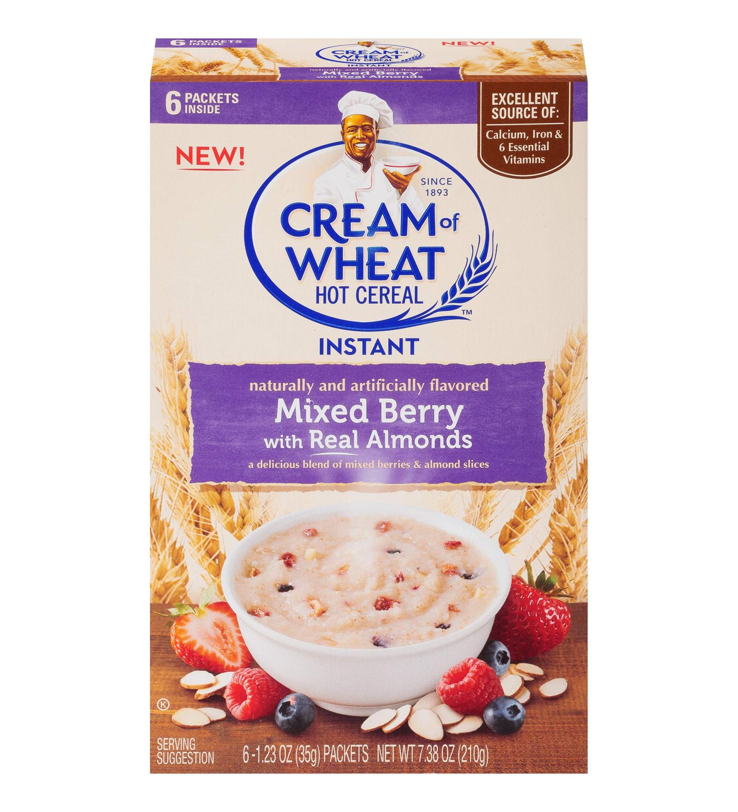 Cream of Wheat Mixed Berry Instant Hot Cereal 1.23 oz - 6 Packets (Pack of 12) - Buy Online on GoSupps.com