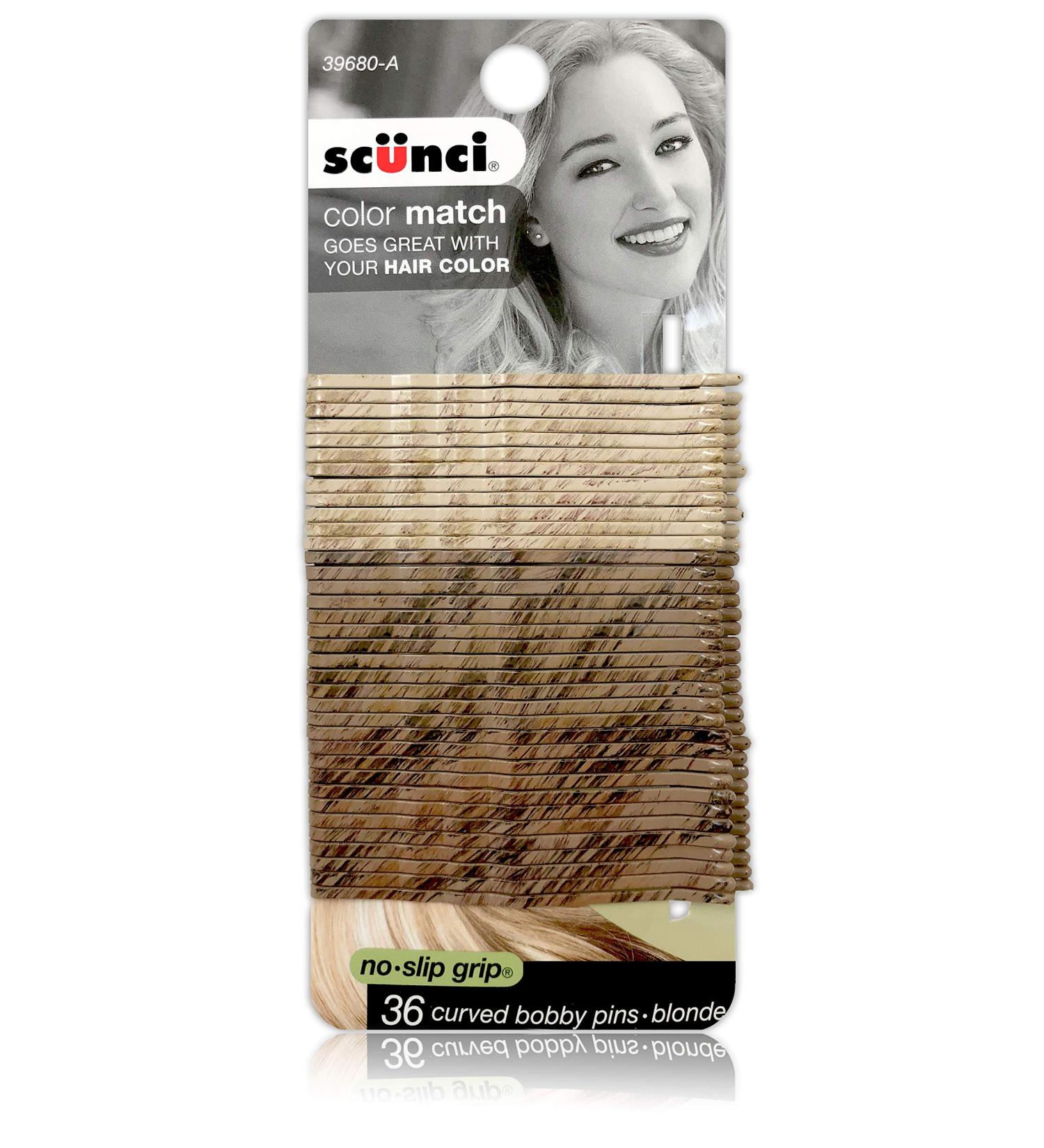 Scunci No-Slip Grip Blonde Bobby Pins - 36 Count Pack - Buy Online on GoSupps.com