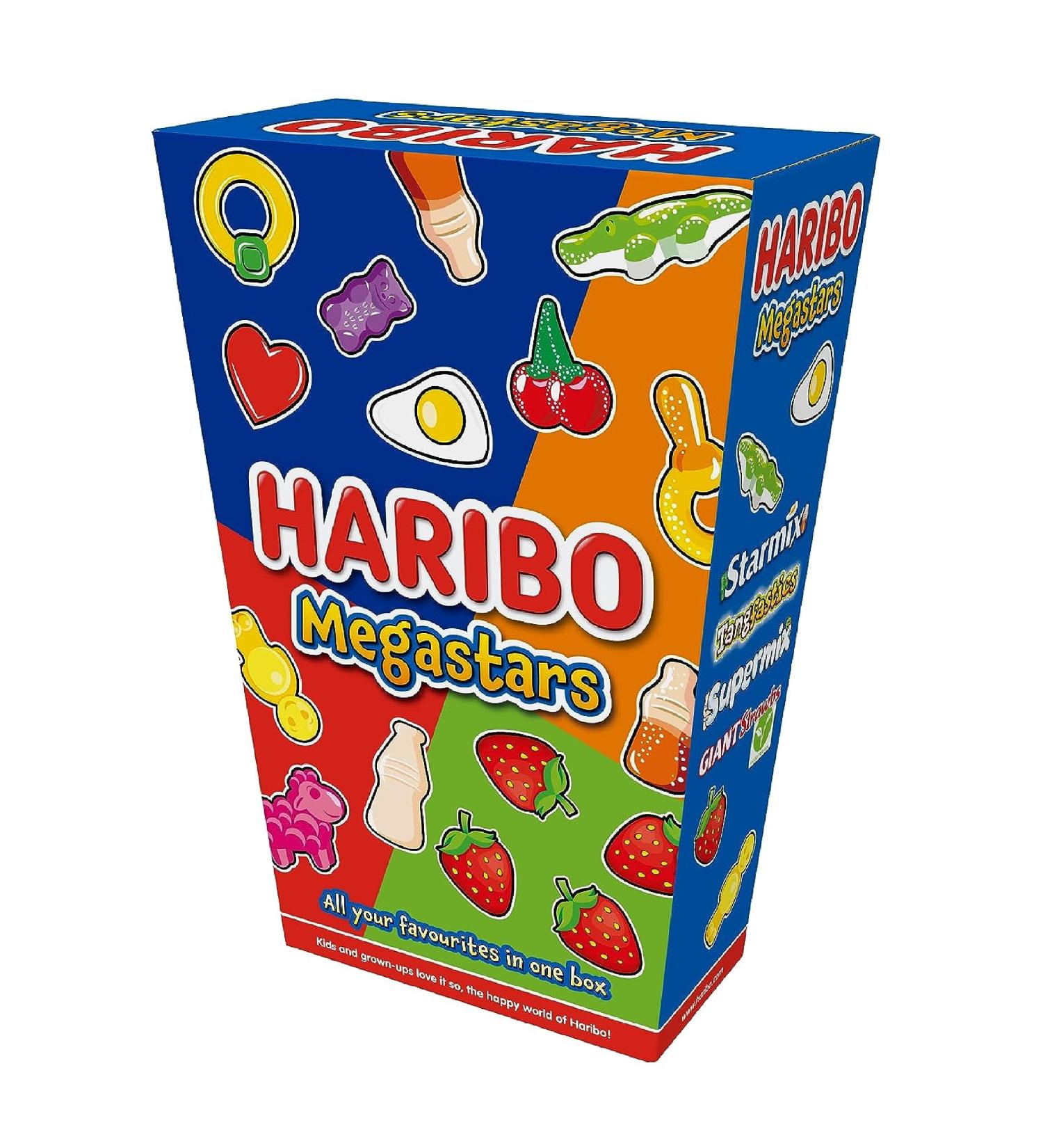 Mixed Gummies Giant Hamper Box - Fizzy & Fruity Mega Stars Jelly Sweets Bulk 800g with Christmas Card. Pick and Mix Sweets for Party Bag Fillers Secret Santa Stockings or Lunchbox Snacks. - Buy Online on GoSupps.com