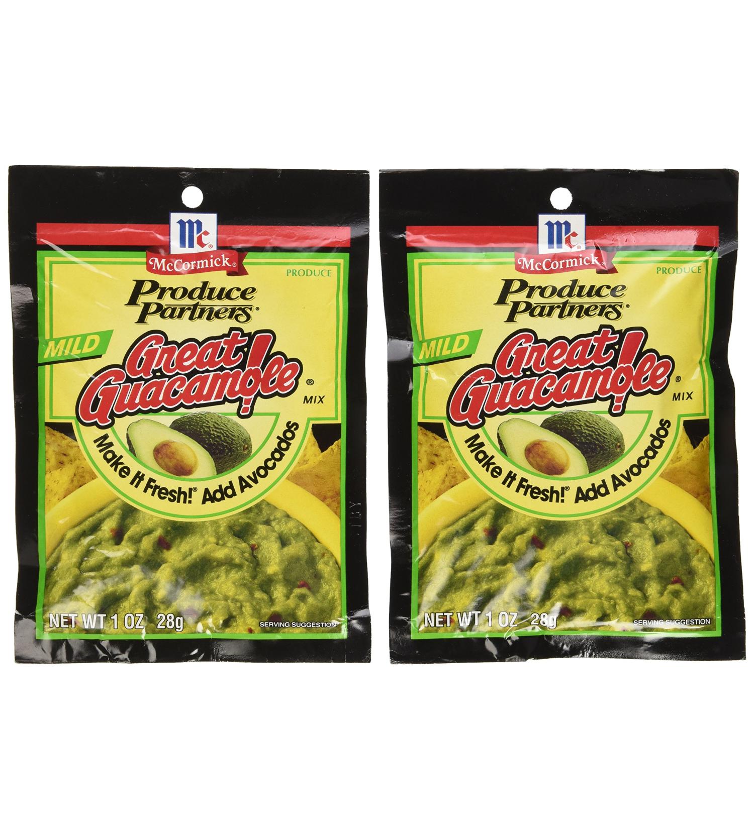 Produce Partners Guacamole Mix Mild 1-oz (Pack of 6) - Delicious and Easy Guacamole Mix - Buy Online on GoSupps.com
