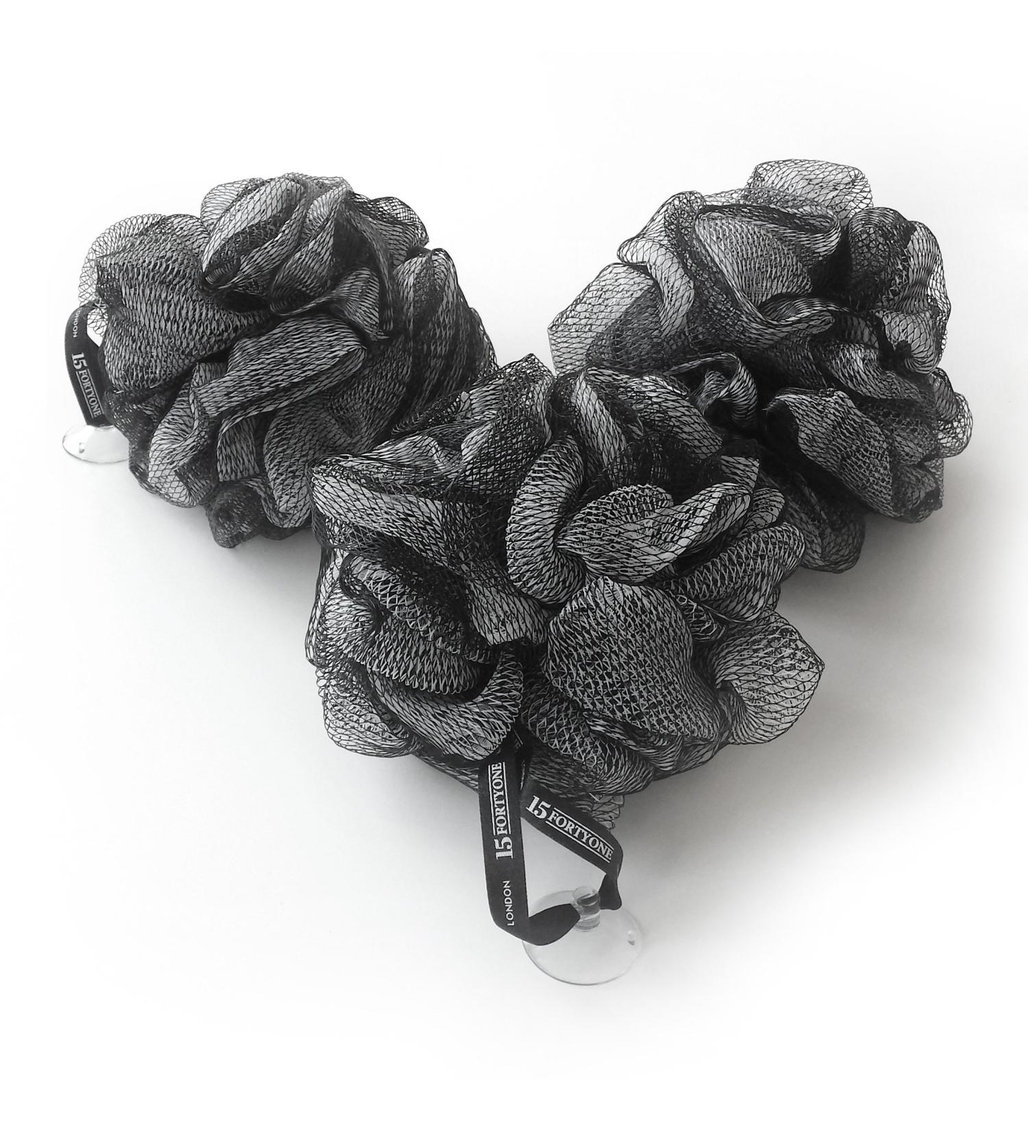 1541 London Exfoliating Bath & Shower Body Puff/Scrunchie/Buffer (Olive Black) 3 pack - Buy Online on GoSupps.com