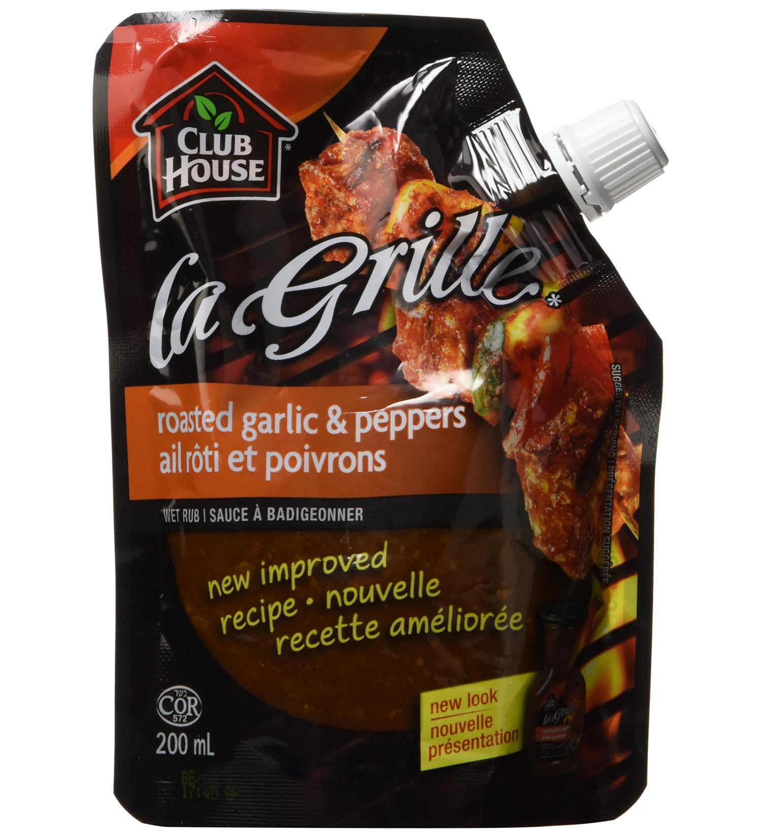 Club House La Grille Grilling Made Easy Roasted Garlic & Peppers Wet Rub 200ml - Buy Online on GoSupps.com