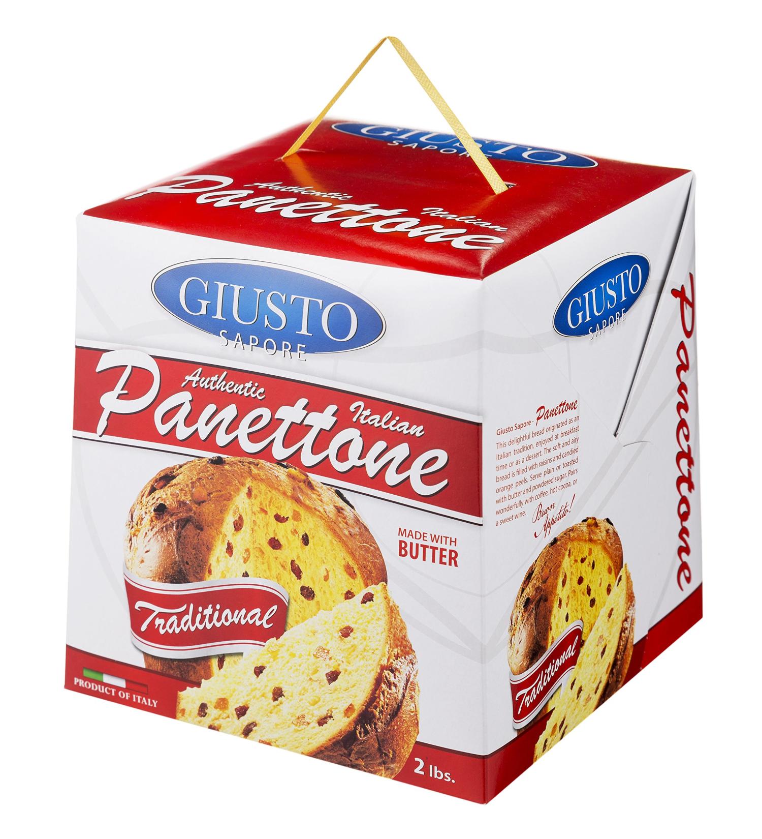 Giusto Sapore Italian Panettone 2Lb - Traditional Gourmet Bread from Italy - Buy Online on GoSupps.com