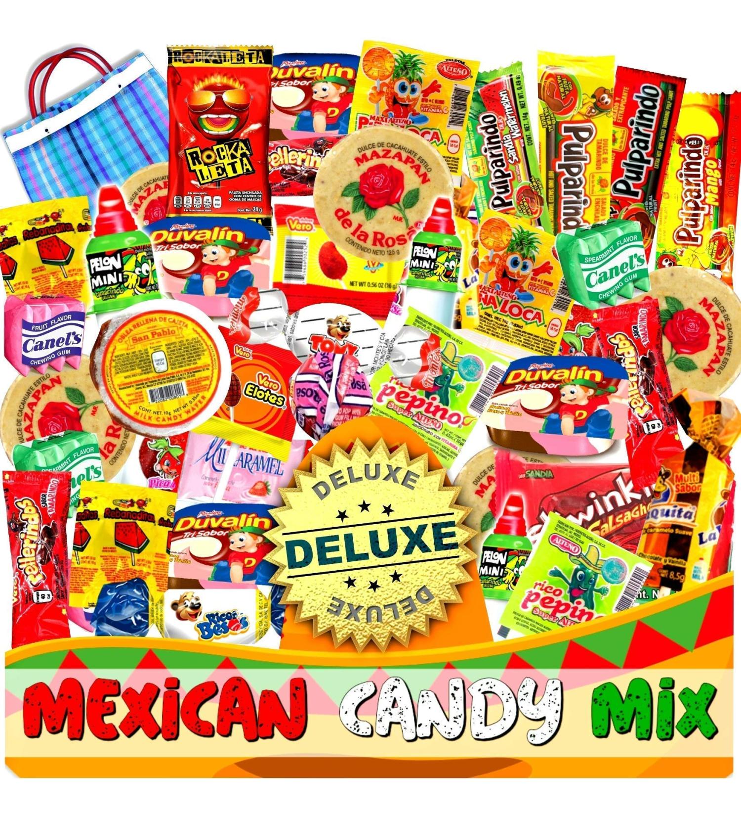 Mexican Candy Mix Assortment - 90 Count Spicy & Sweet Dulces Mexicanos | Best Sellers by JVR TRADE - Buy Online on GoSupps.com