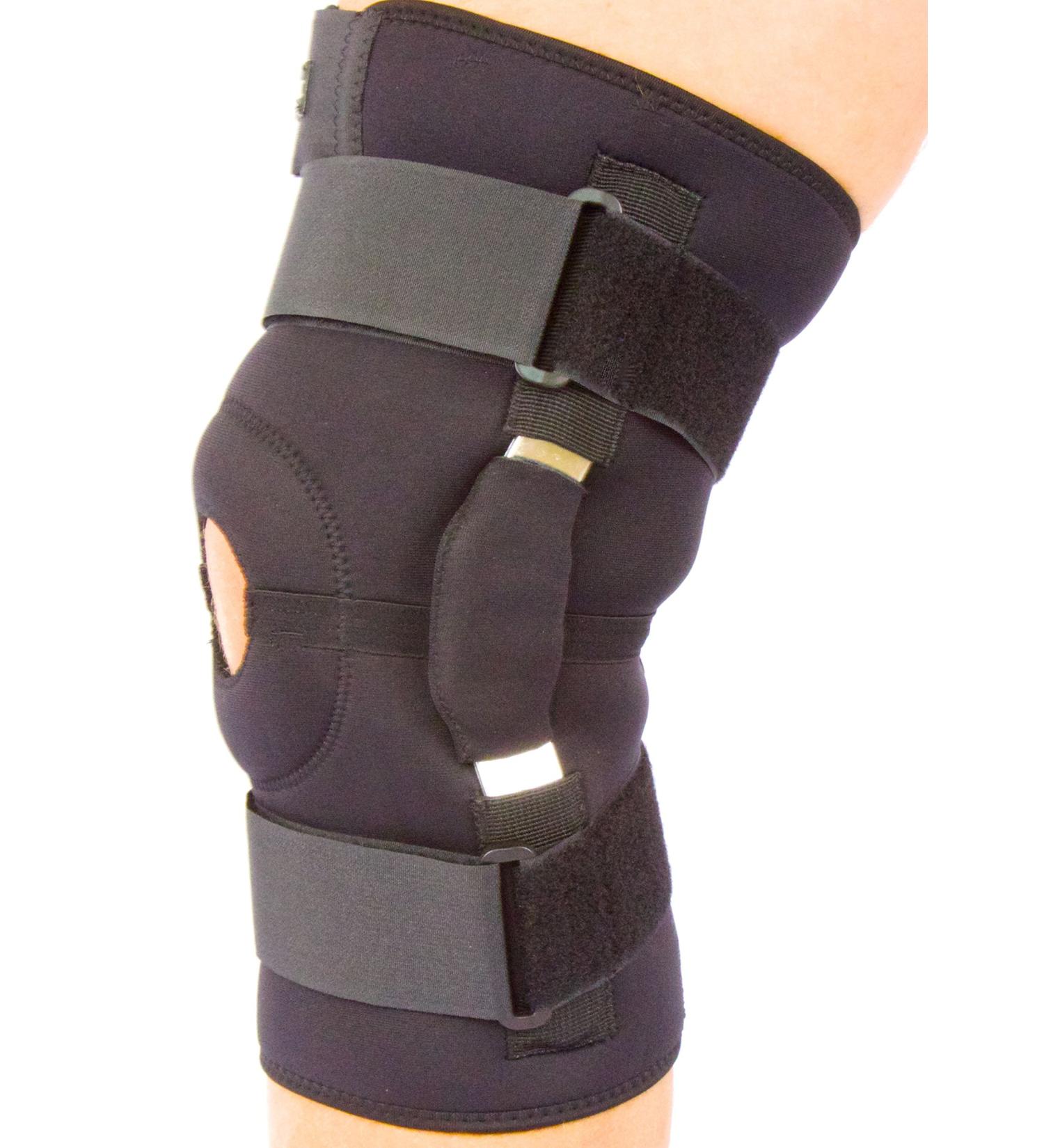 Body-TEC Hinged Neoprene Knee Support Brace with Multi Strap Design - Medium 36.5-42cm - Buy Online on GoSupps.com