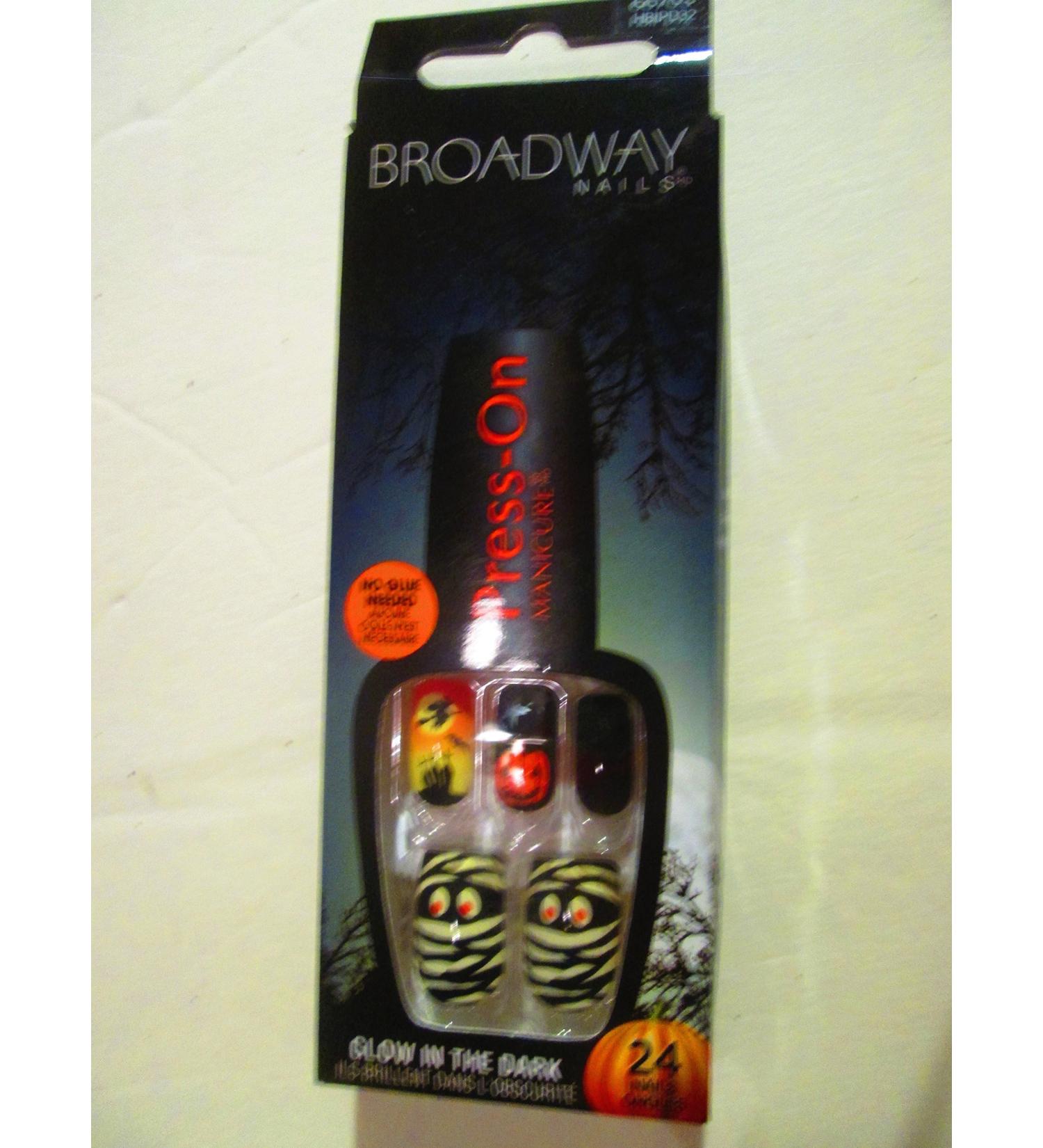 Glittery Broadway Glow in the Dark Halloween Press-on Fingernails - Get Ready to Scare! - Buy Online on GoSupps.com